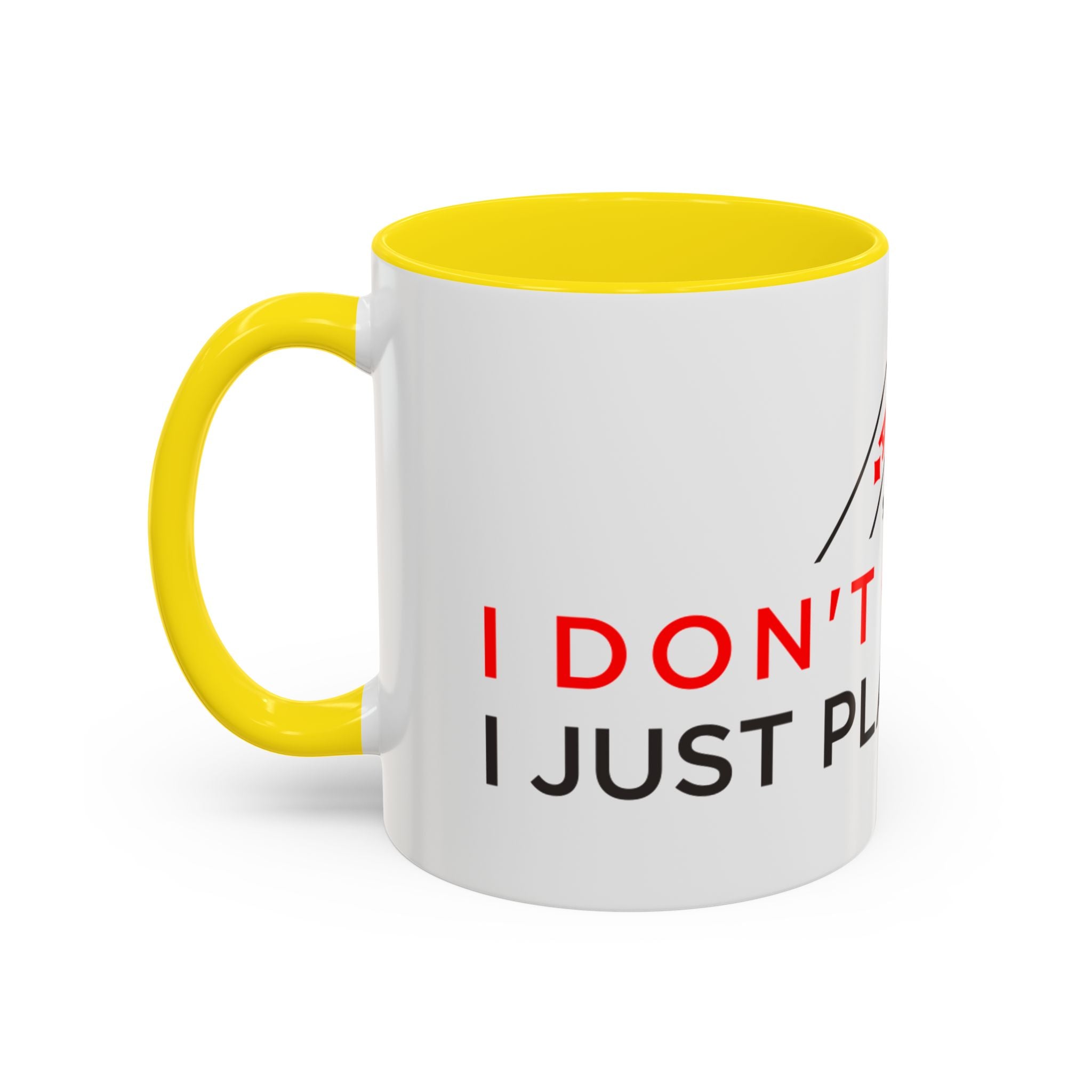 Poker Coffee Mug — "Don’t Gamble, Just Play Poker" Accent Mug (11/15 oz)