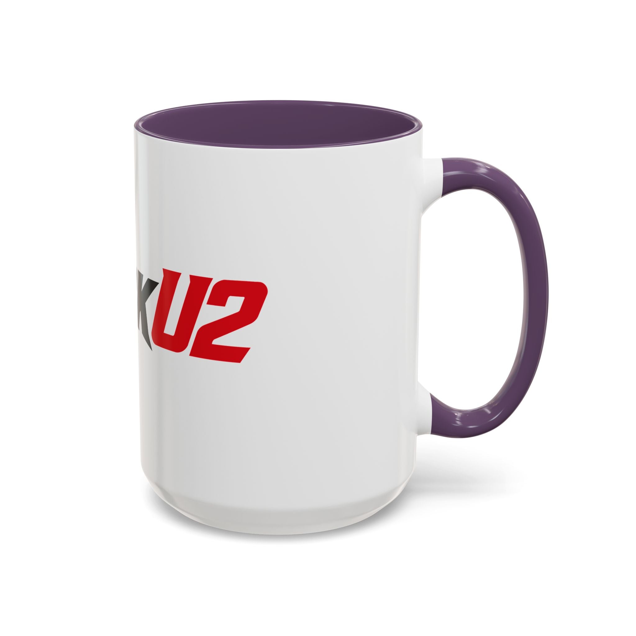 MuckU2 Classic White Mug (black/red logo/SKU 100046)