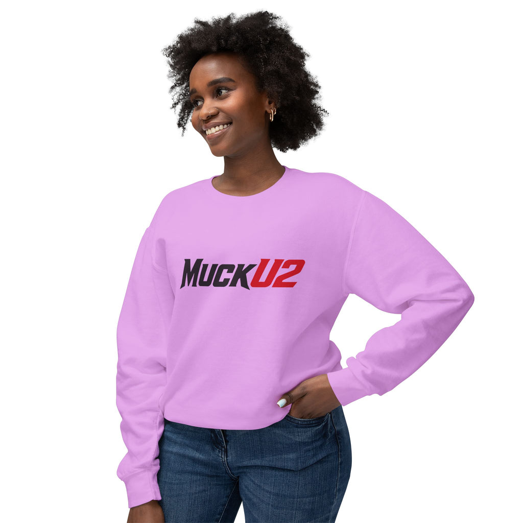 MuckU2 Poker Crewneck Sweatshirt (black/red logo/SKU 100066)