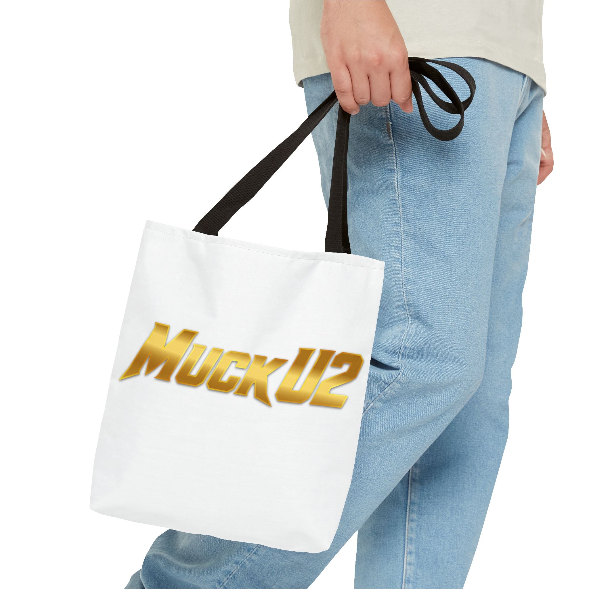 MuckU2 Bubble Canvas Poker Tote Bag (gold logo SKU 100020)