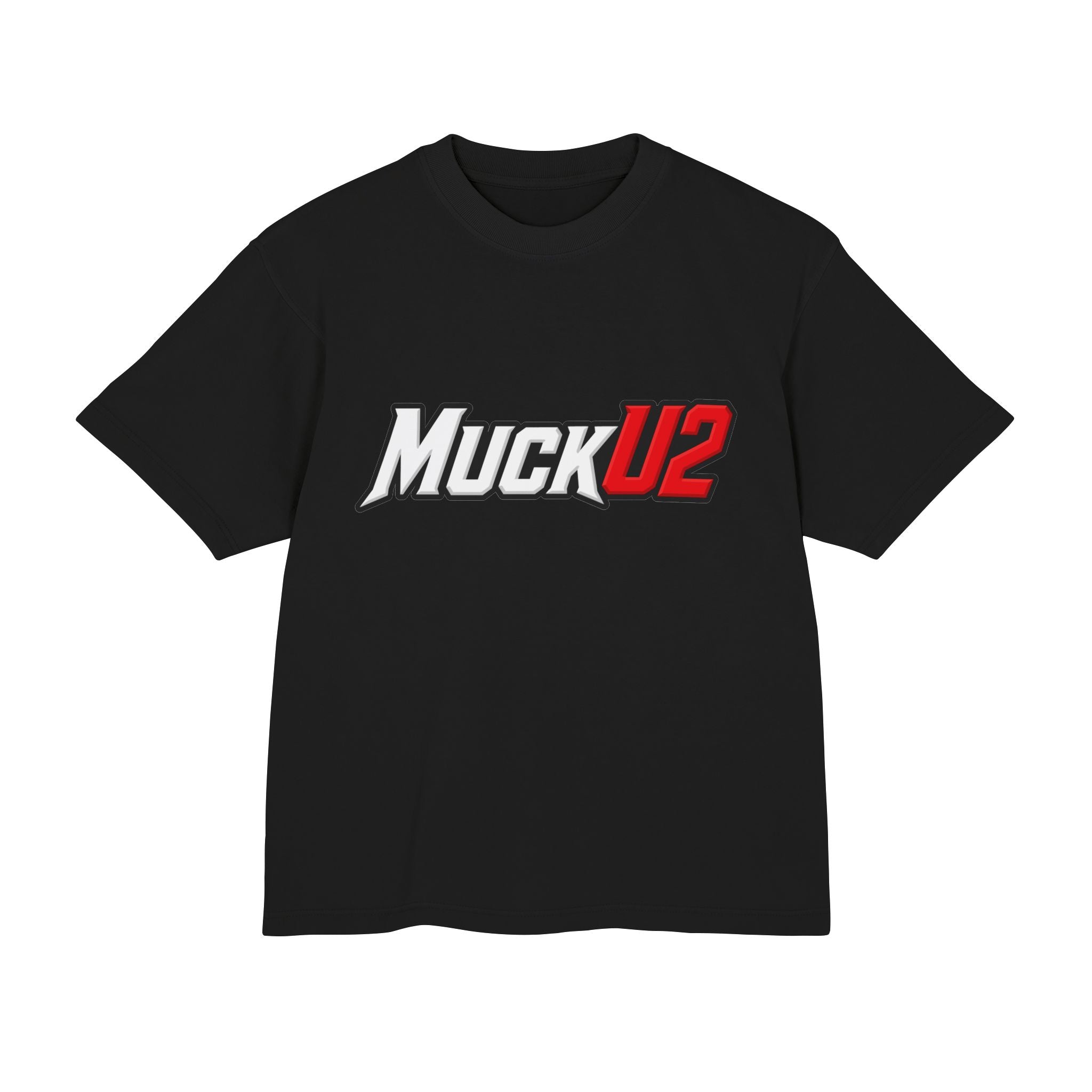 MuckU2 High Quality Poker Tee (white/red logo/SKU 100060)