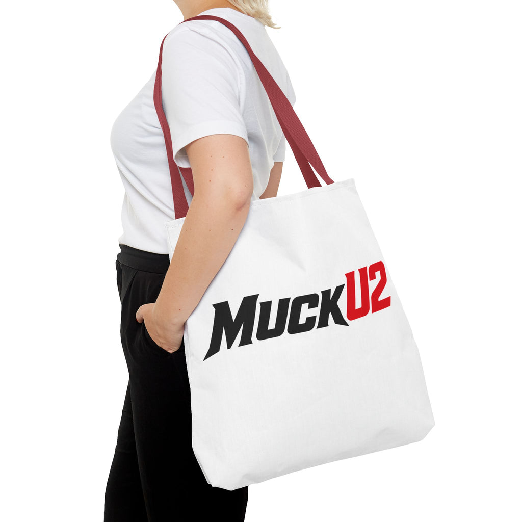 MuckU2 Bubble Canvas Poker Tote Bag (black/red logo SKU 100023)