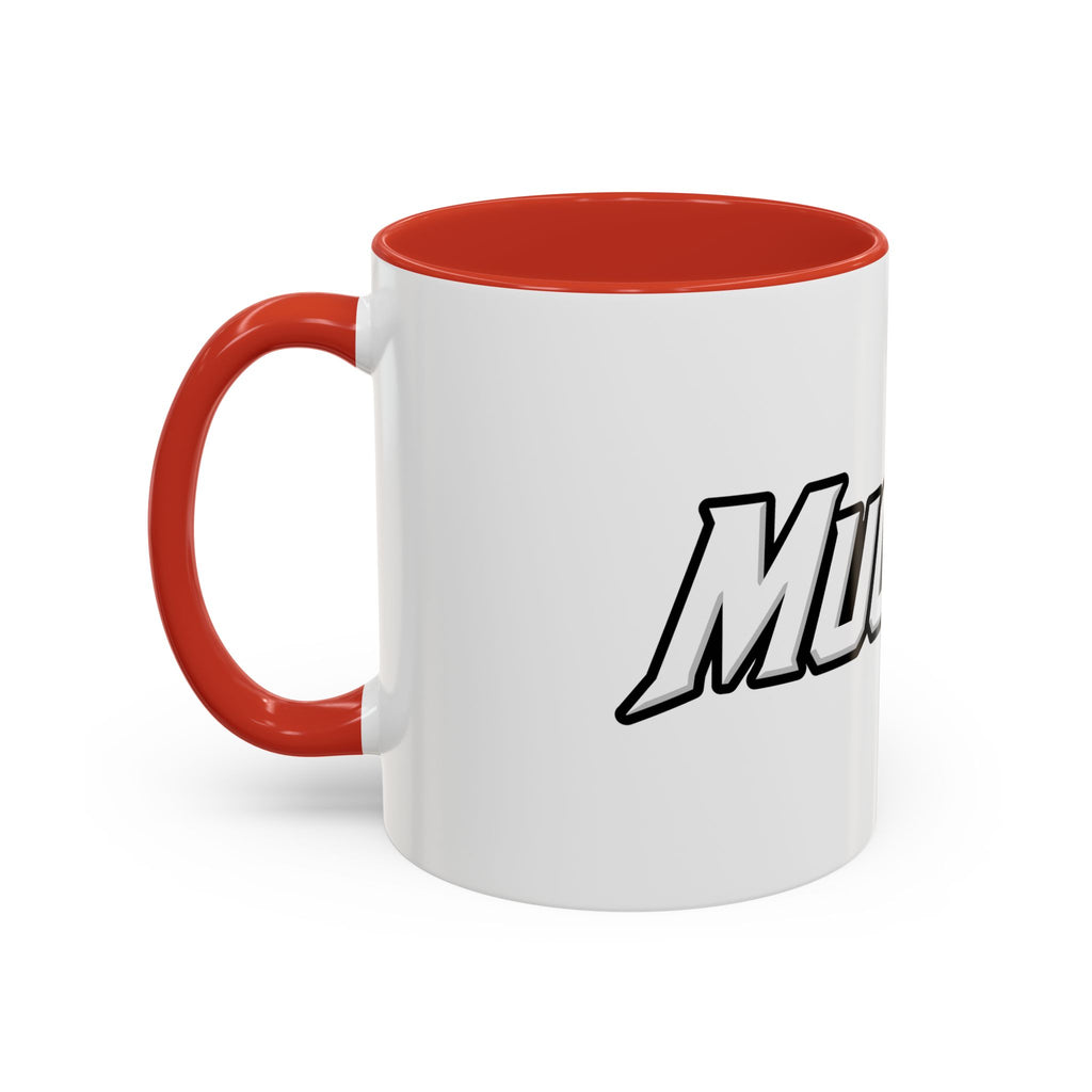 MuckU2 Classic White Mug (white/red logo/SKU 100047)