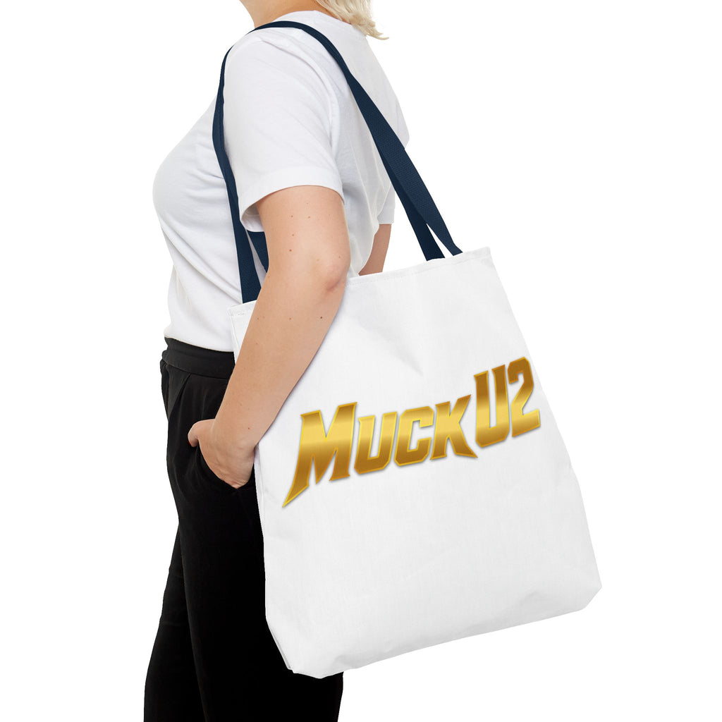 MuckU2 Bubble Canvas Poker Tote Bag (gold logo SKU 100020)