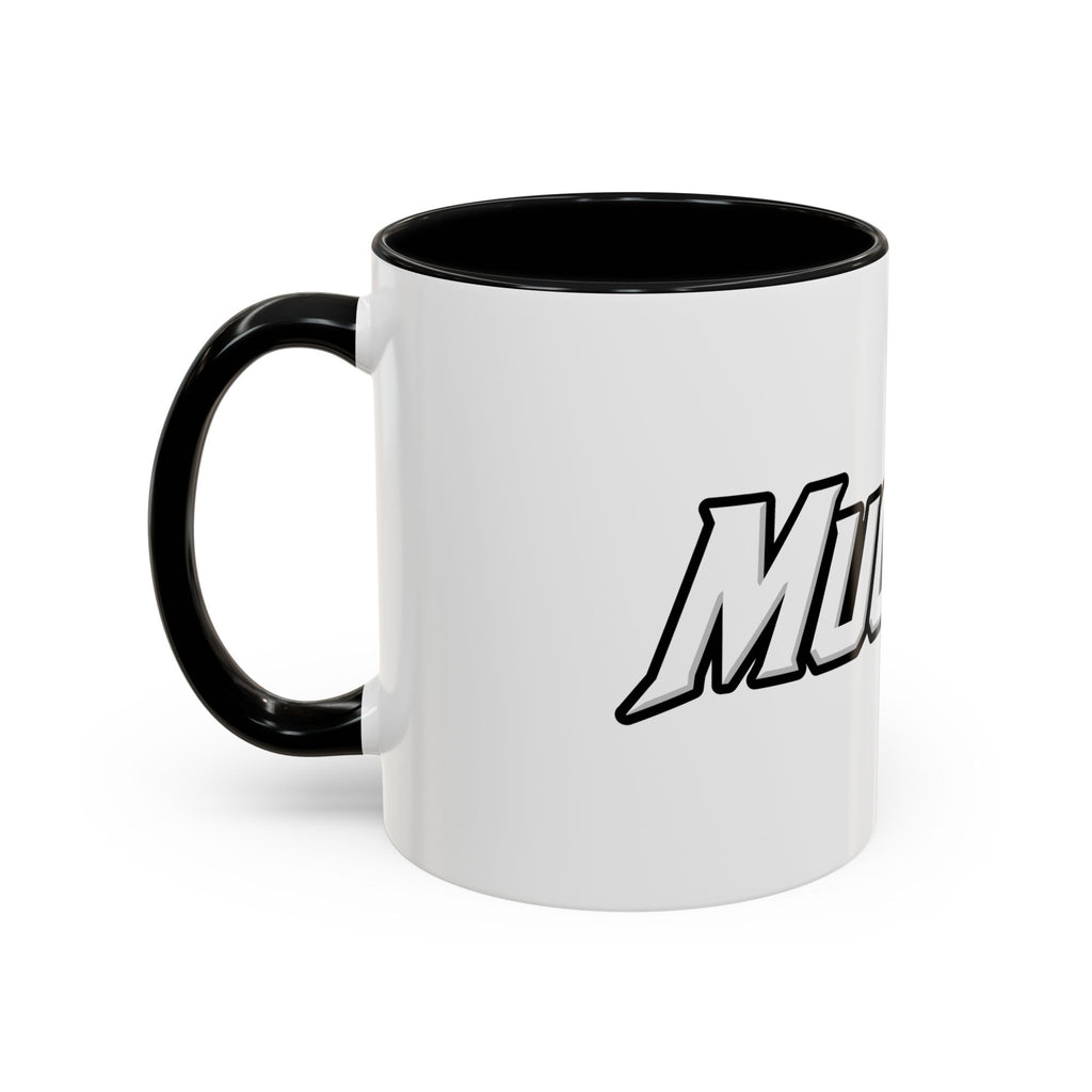 MuckU2 Classic White Mug (white/red logo/SKU 100047)