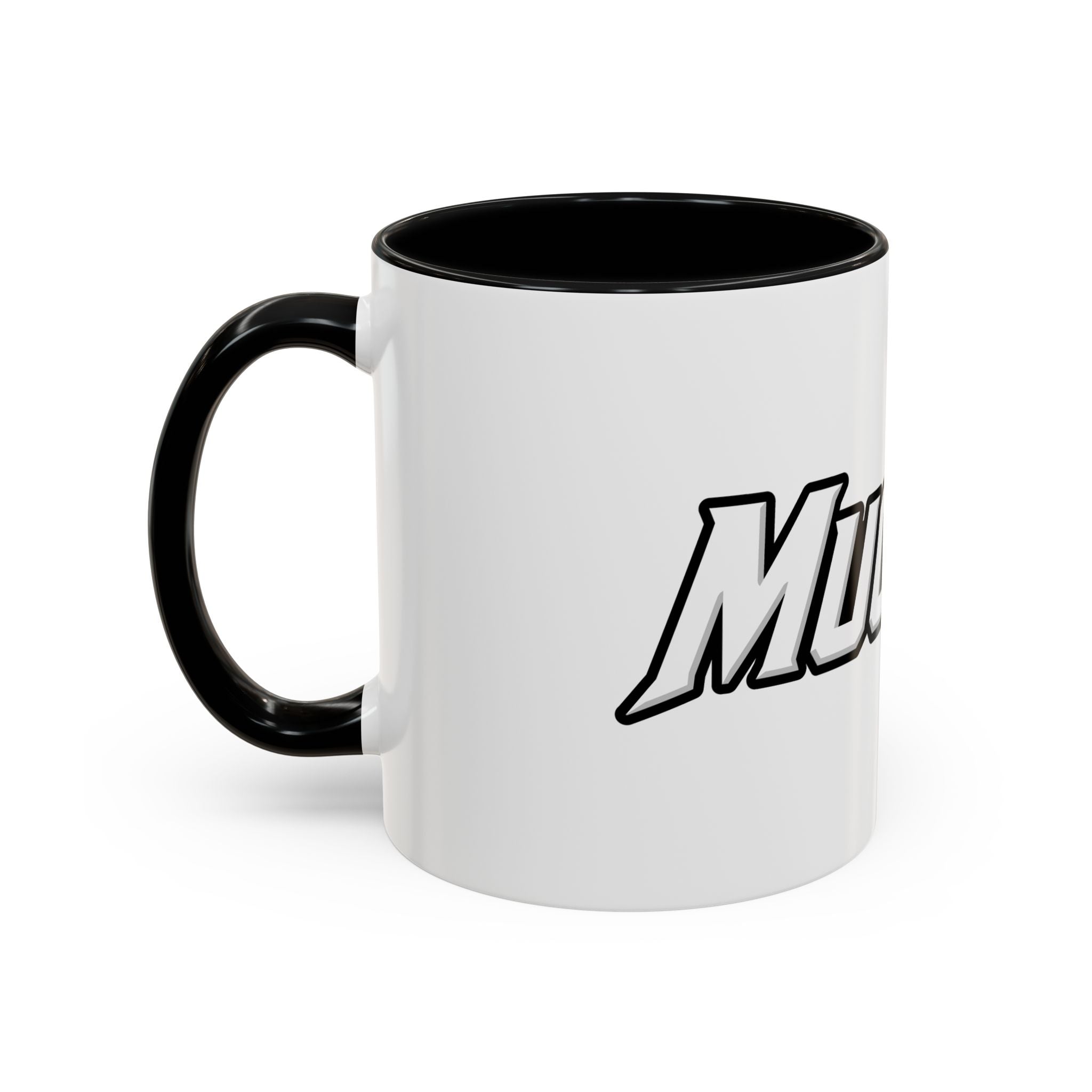 MuckU2 Classic White Mug (white/red logo/SKU 100047)