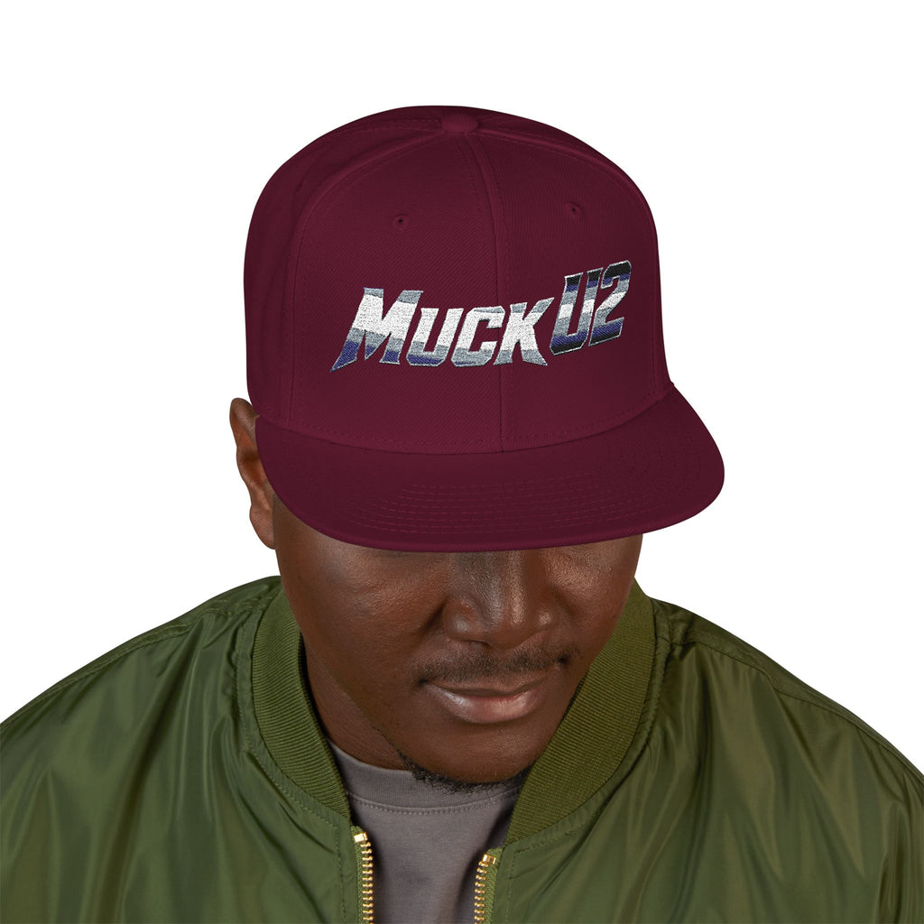 MuckU2 Poker Snapback Cap (gradient silver SKU 10005)