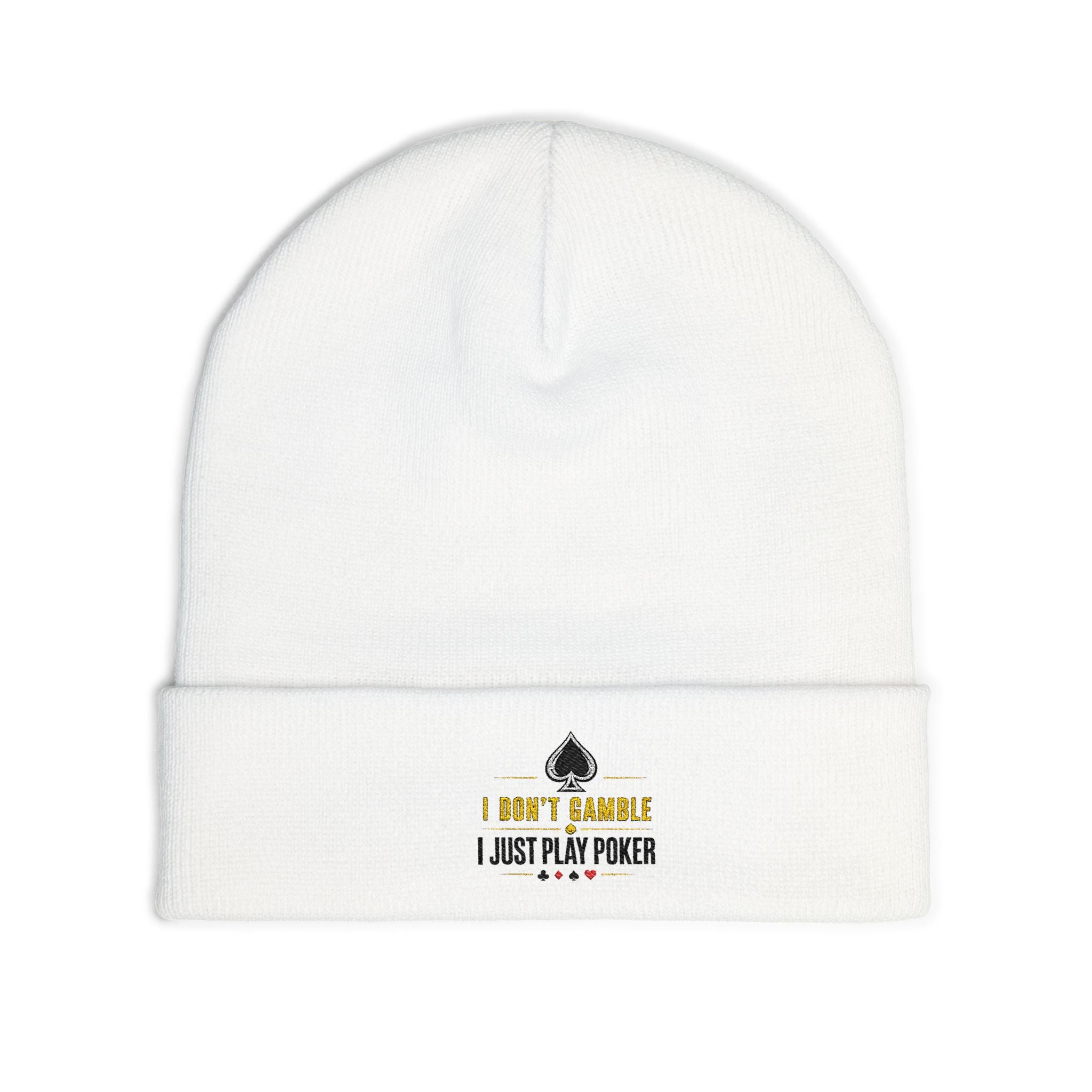 All-in Poker Beanie (black logo) — I Just Play Poker