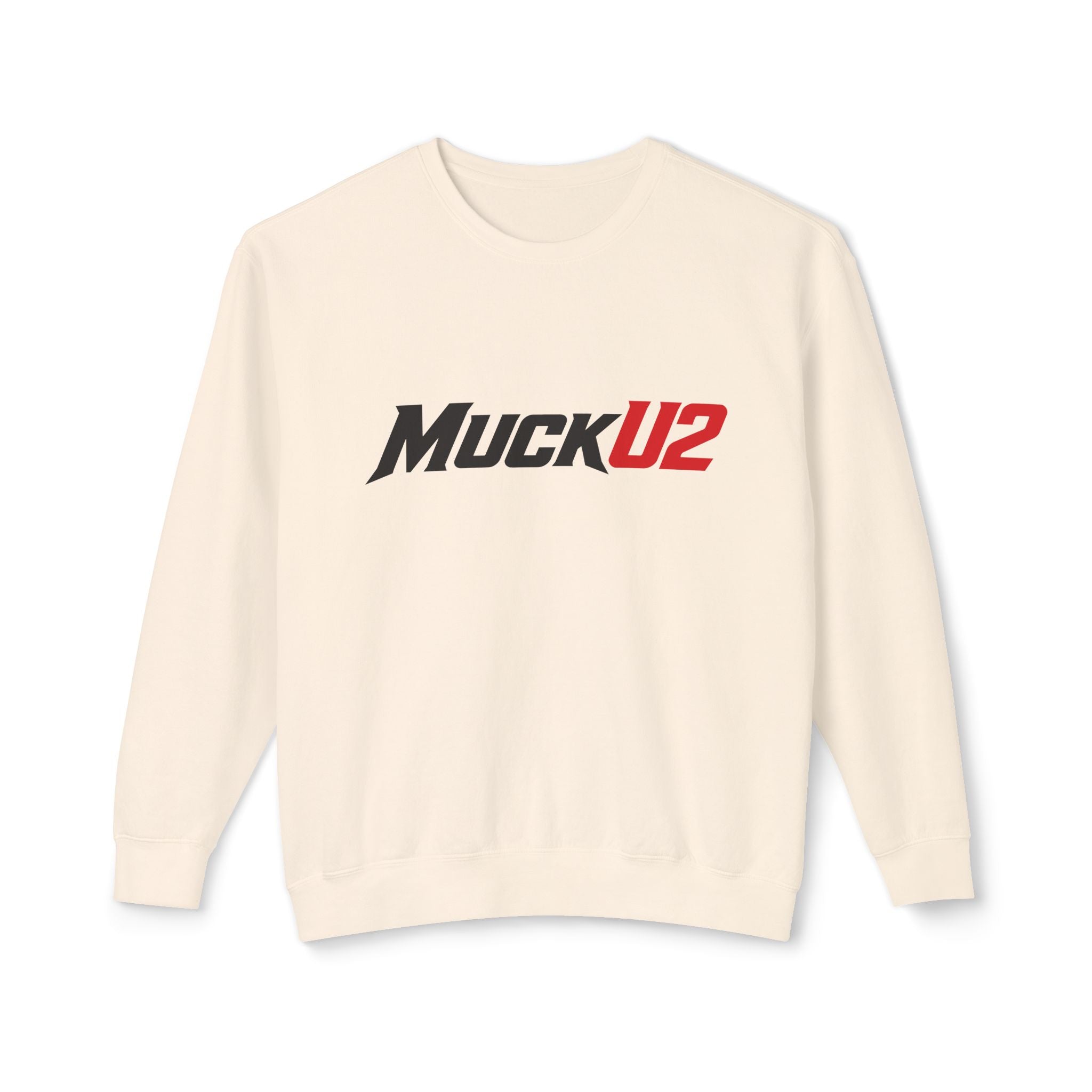 MuckU2 Poker Crewneck Sweatshirt (black/red logo/SKU 100066)