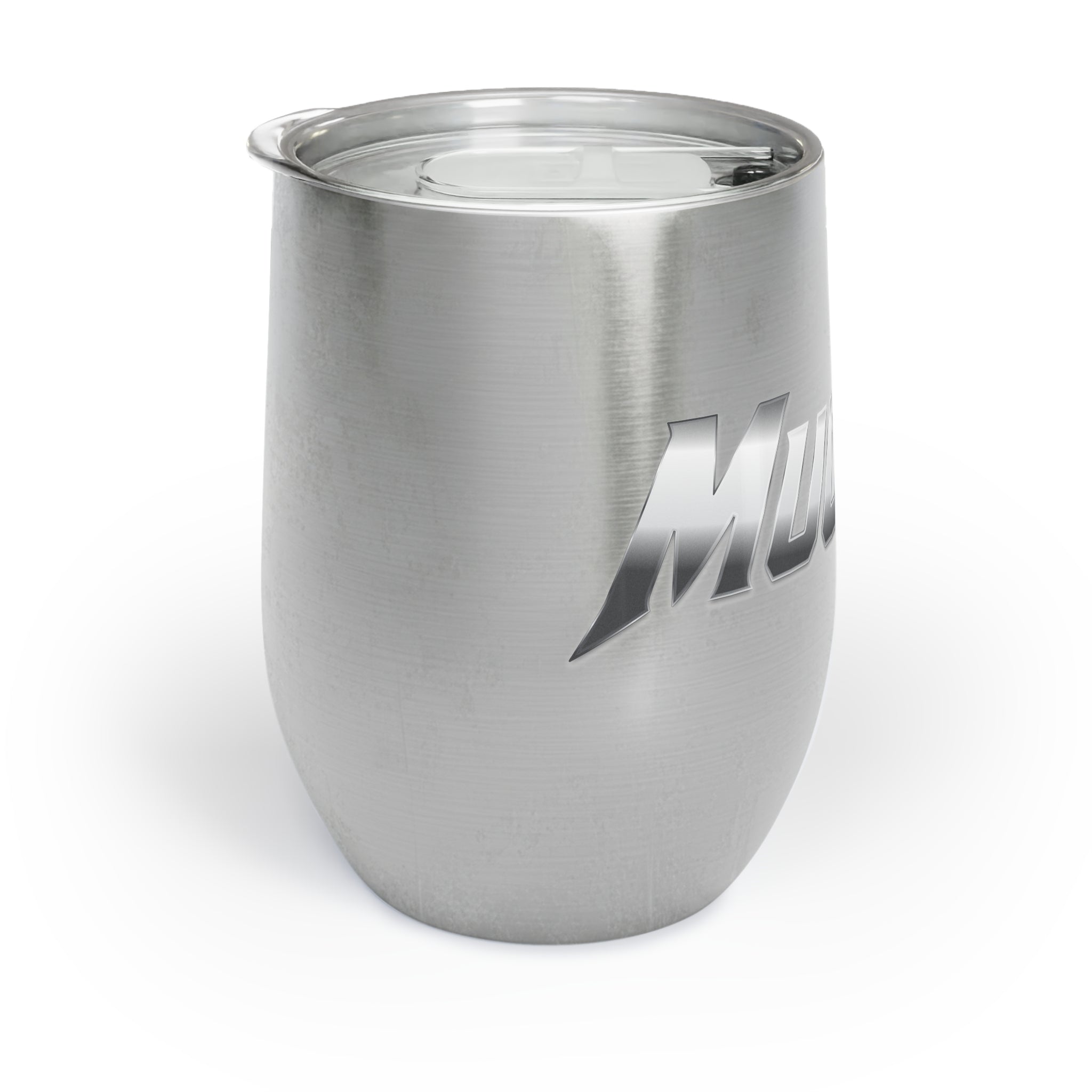 MuckU2 Wine Tumbler (gradient silver logo/SKU 100018)