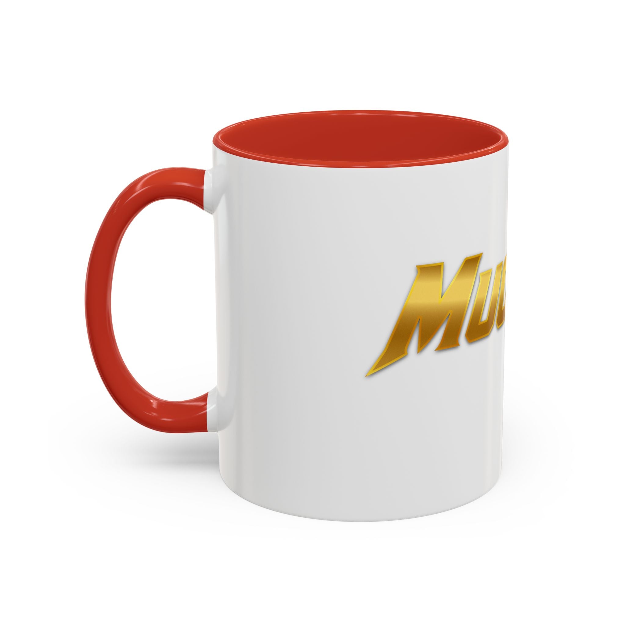 MuckU2 Classic White Mug (gold logo/SKU 100042)