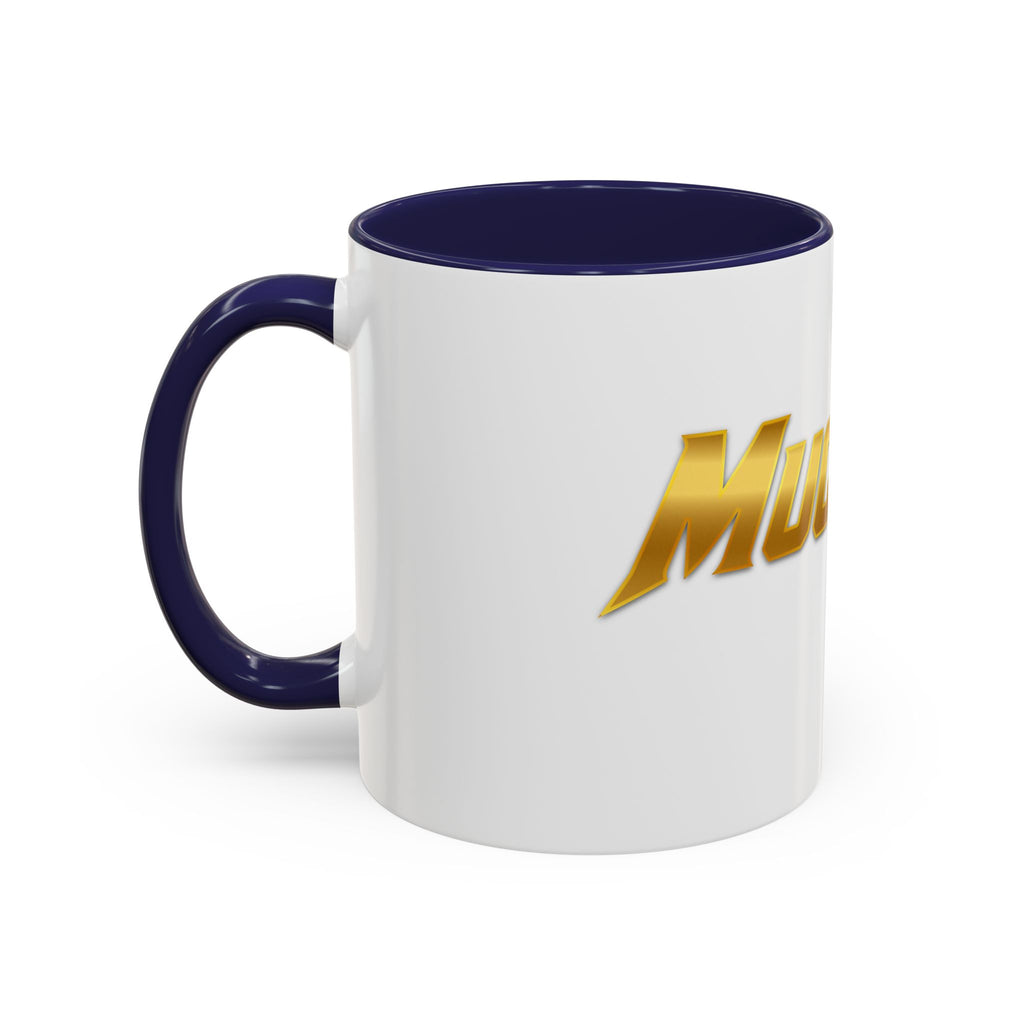 MuckU2 Classic White Mug (gold logo/SKU 100042)