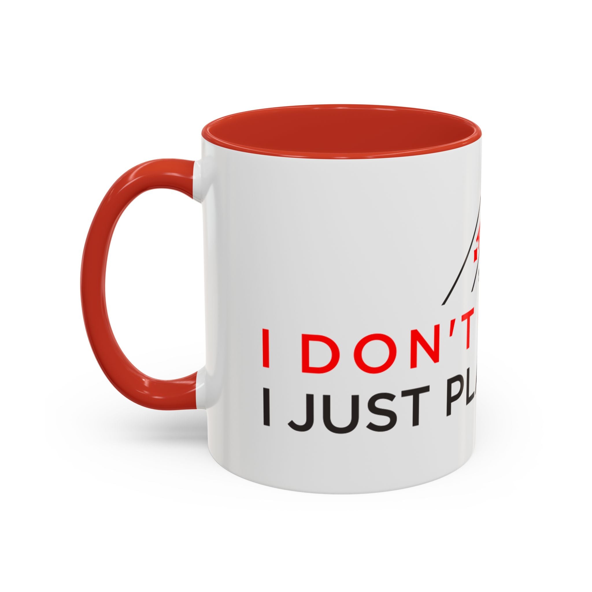 Poker Coffee Mug — "Don’t Gamble, Just Play Poker" Accent Mug (11/15 oz)