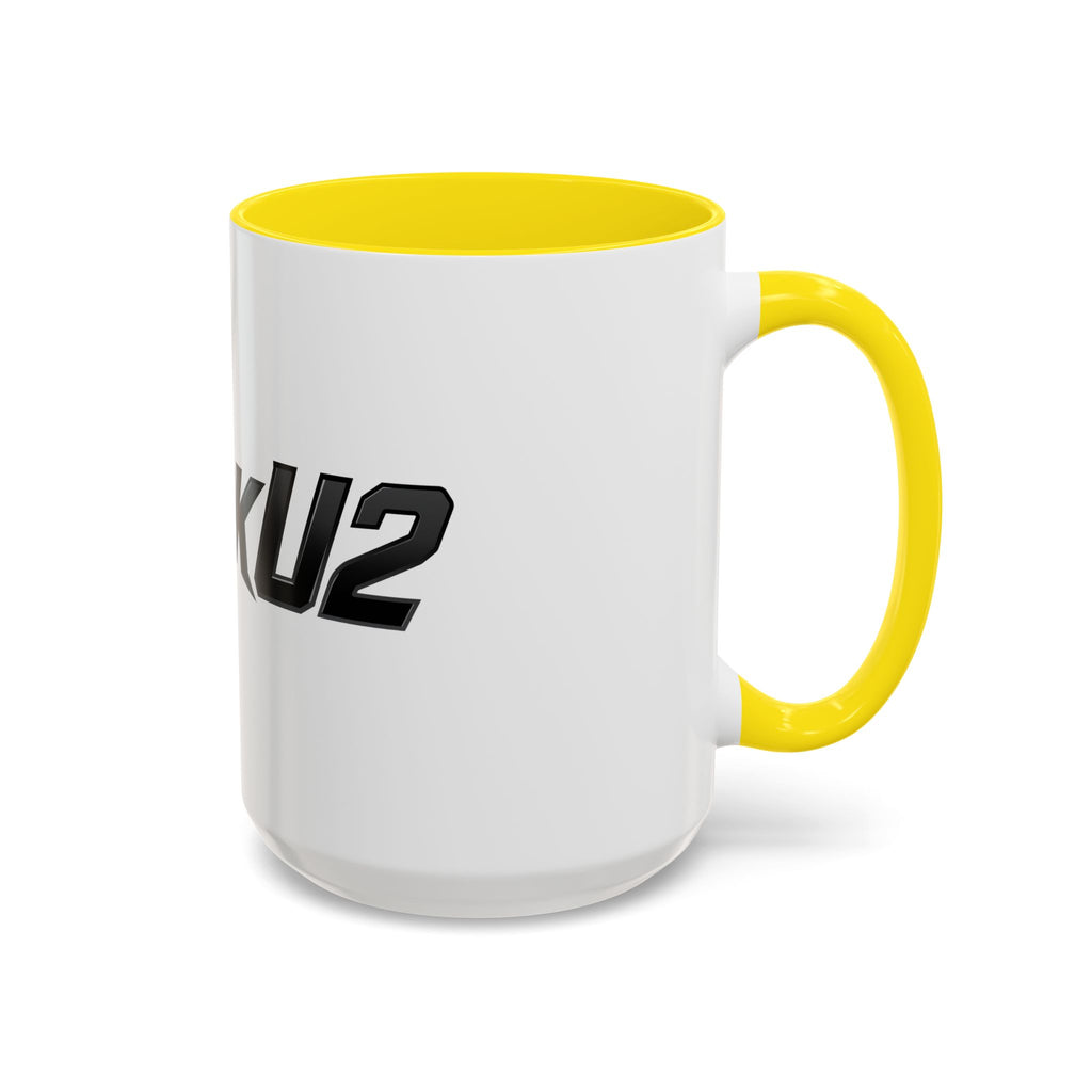 MuckU2 Classic White Mug (black logo/SKU 100045)