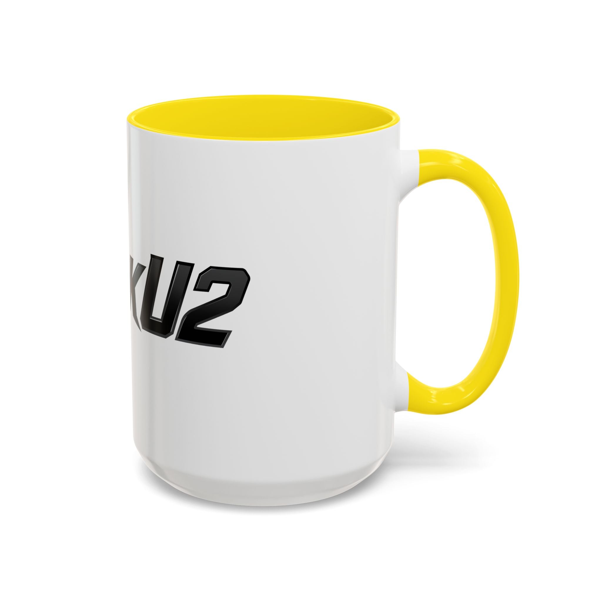 MuckU2 Classic White Mug (black logo/SKU 100045)