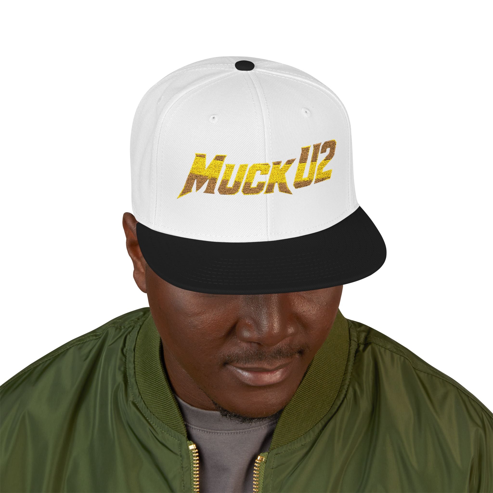 MuckU2 Snapback Poker Cap (blk/red logo SKU1004)