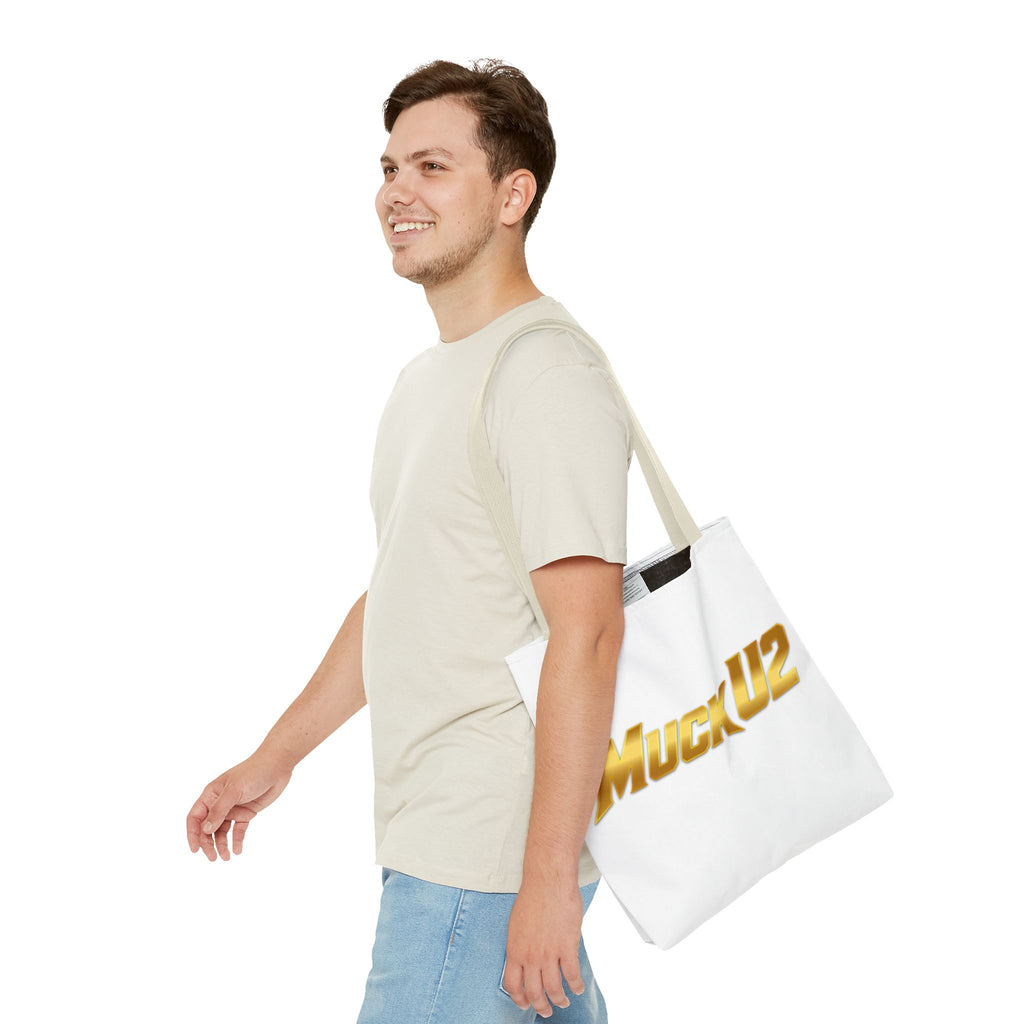 MuckU2 Bubble Canvas Poker Tote Bag (gold logo SKU 100020)