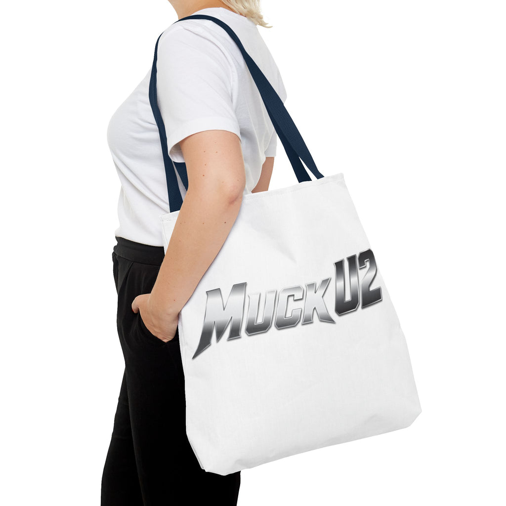 MuckU2 Bubble Canvas Poker Tote Bag (gradient silver logo SKU 100022)