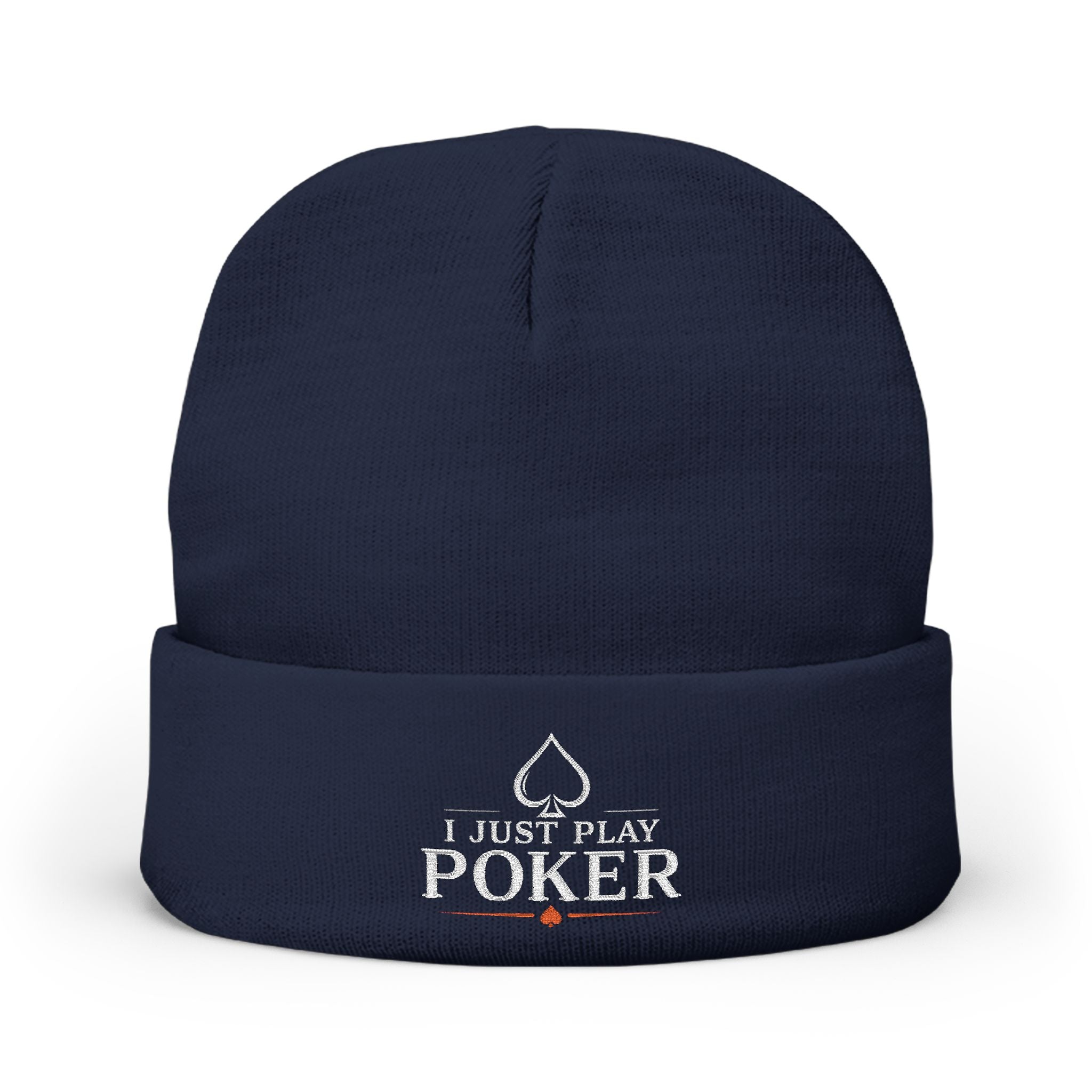 Bad Beat Beanie (white logo) — I Just Play Poker