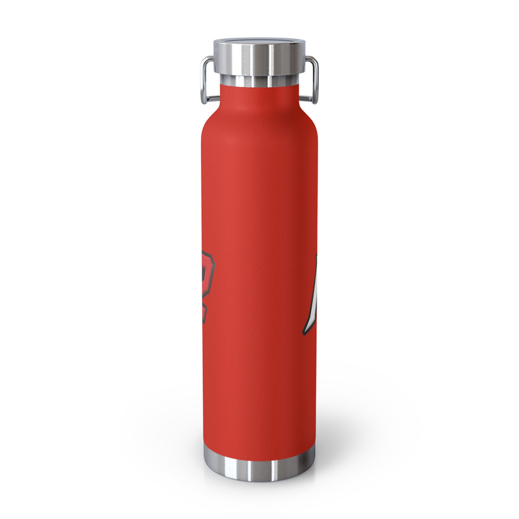 MuckU2 Insulated Water Bottle (white/red outlined logo SKU 100012)