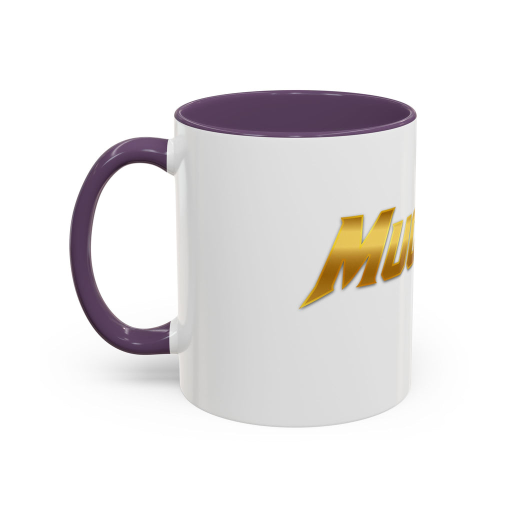 MuckU2 Classic White Mug (gold logo/SKU 100042)