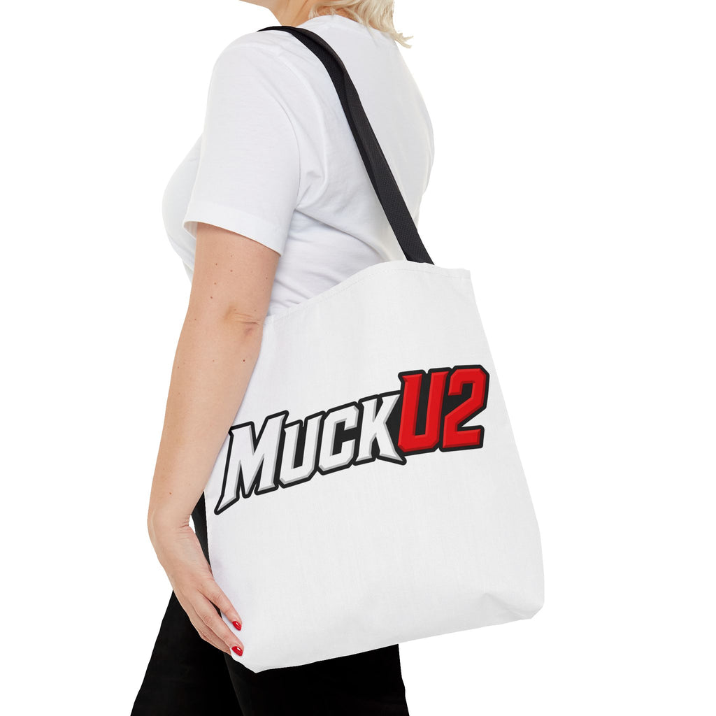 MuckU2 Bubble Canvas Poker Tote Bag (red/white logo SKU 100024)