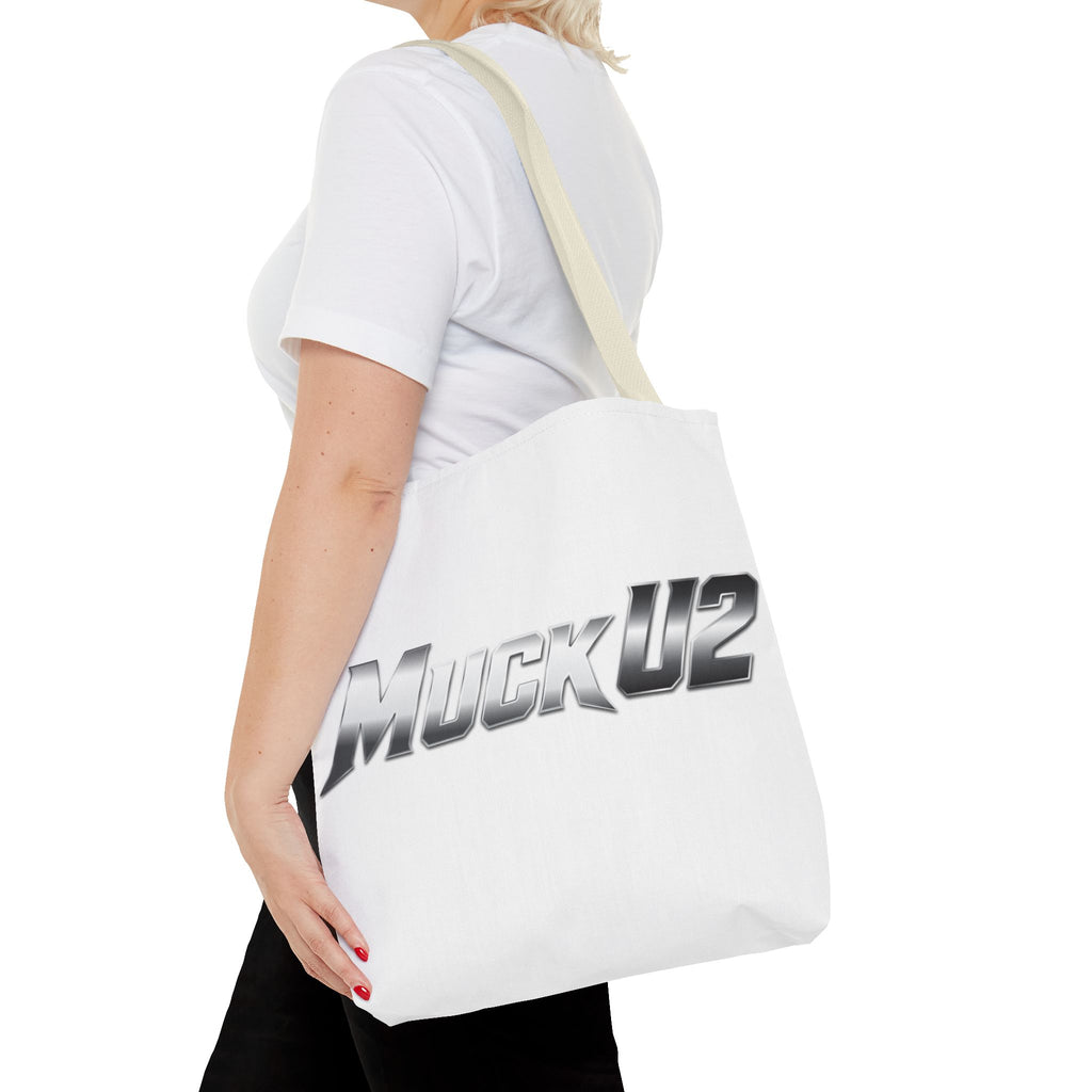 MuckU2 Bubble Canvas Poker Tote Bag (gradient silver logo SKU 100022)