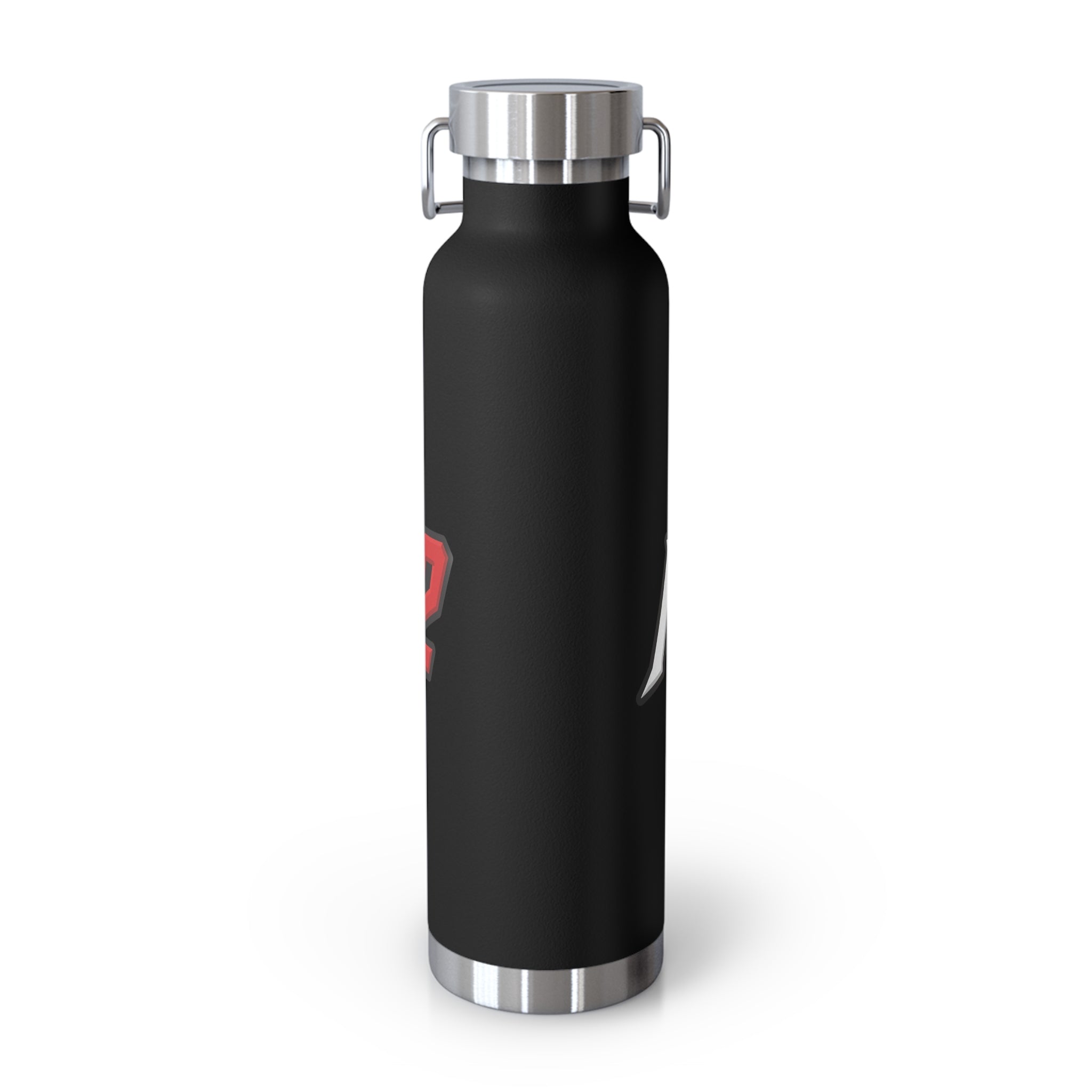 MuckU2 Insulated Water Bottle (white/red outlined logo SKU 100012)
