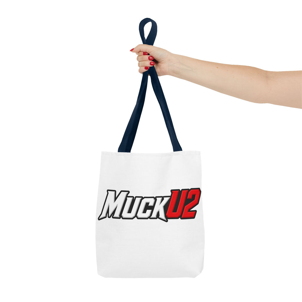 MuckU2 Bubble Canvas Poker Tote Bag (red/white logo SKU 100024)