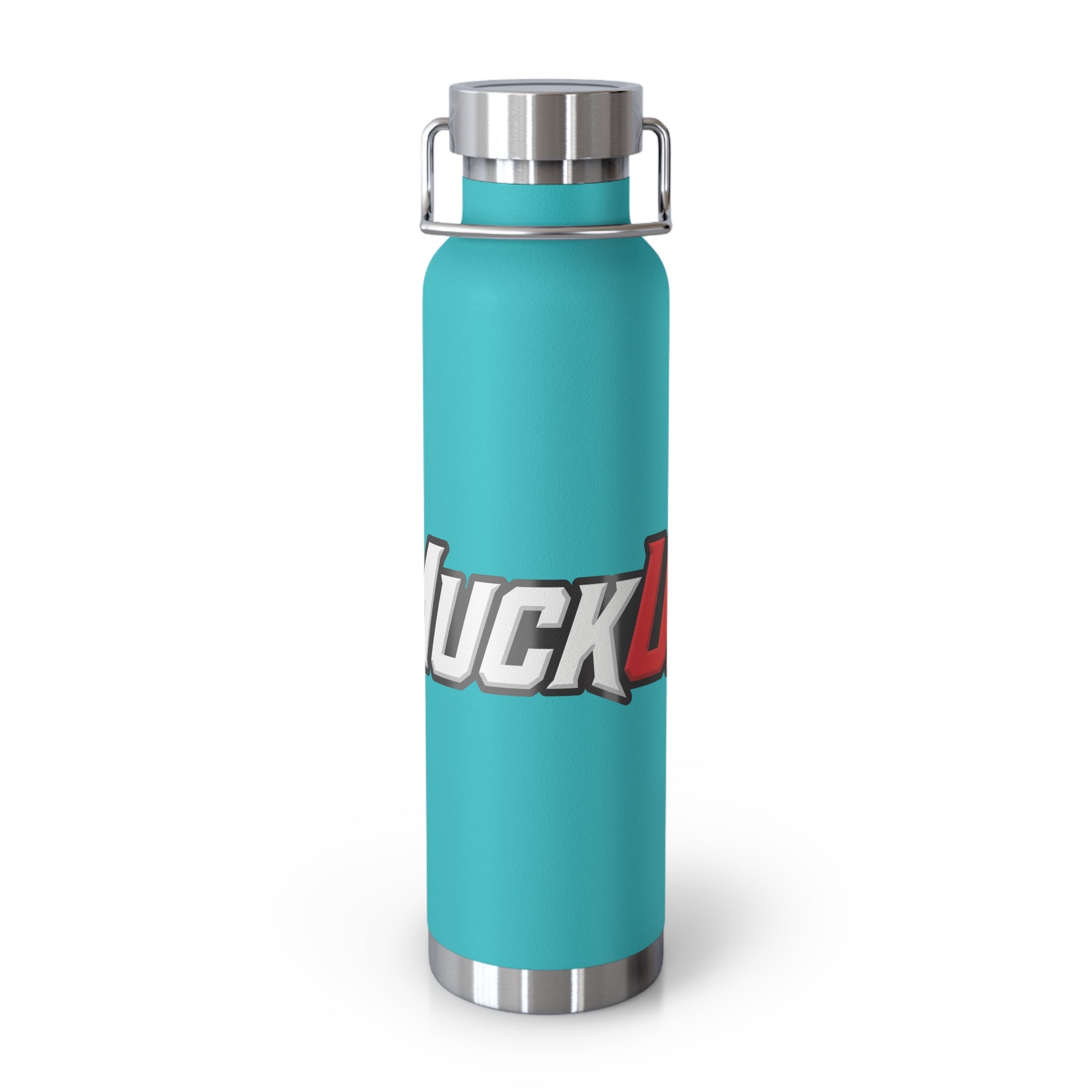 MuckU2 Insulated Water Bottle (white/red outlined logo SKU 100012)