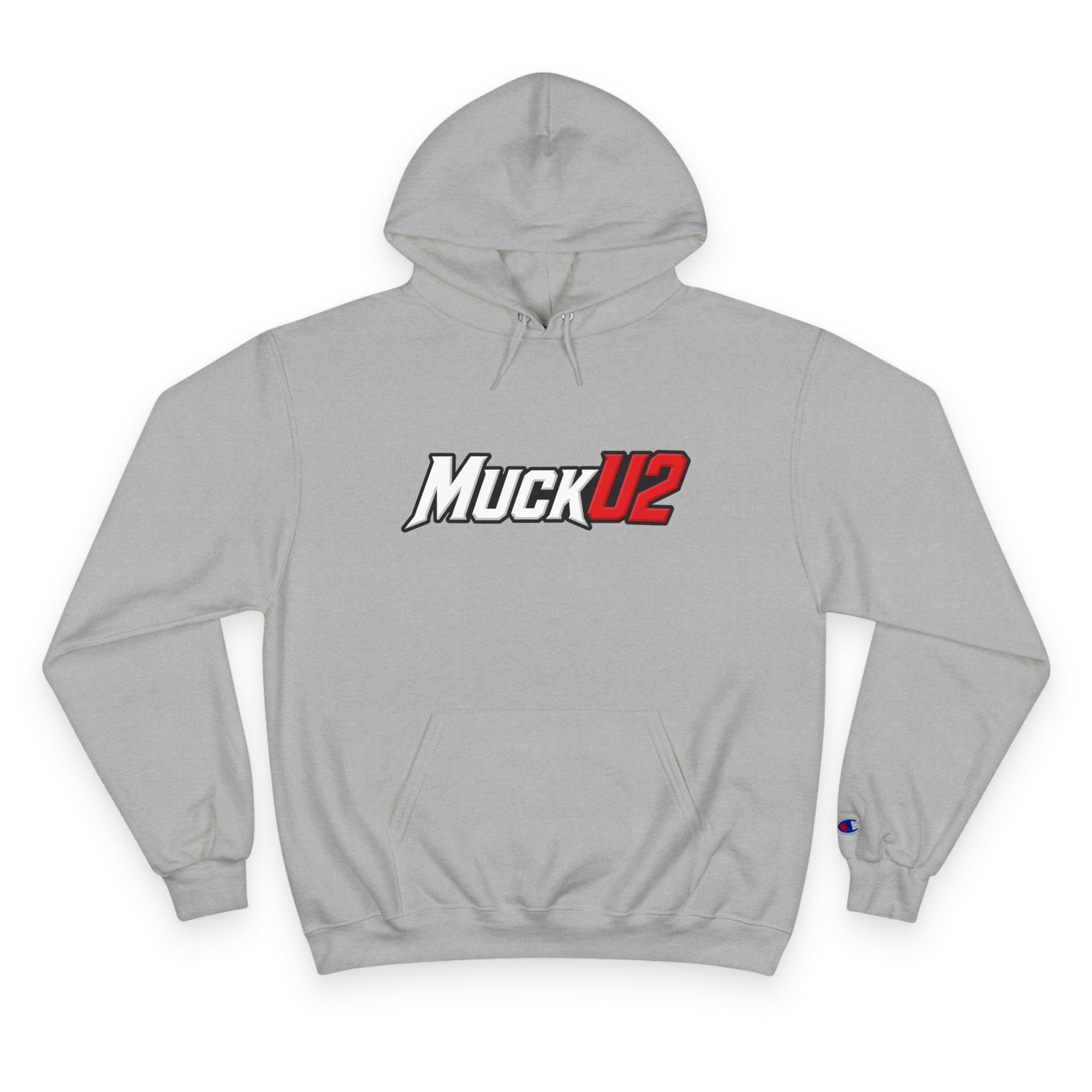 MuckU2 Poker Hoodie (white/red logo/SKU 100051)