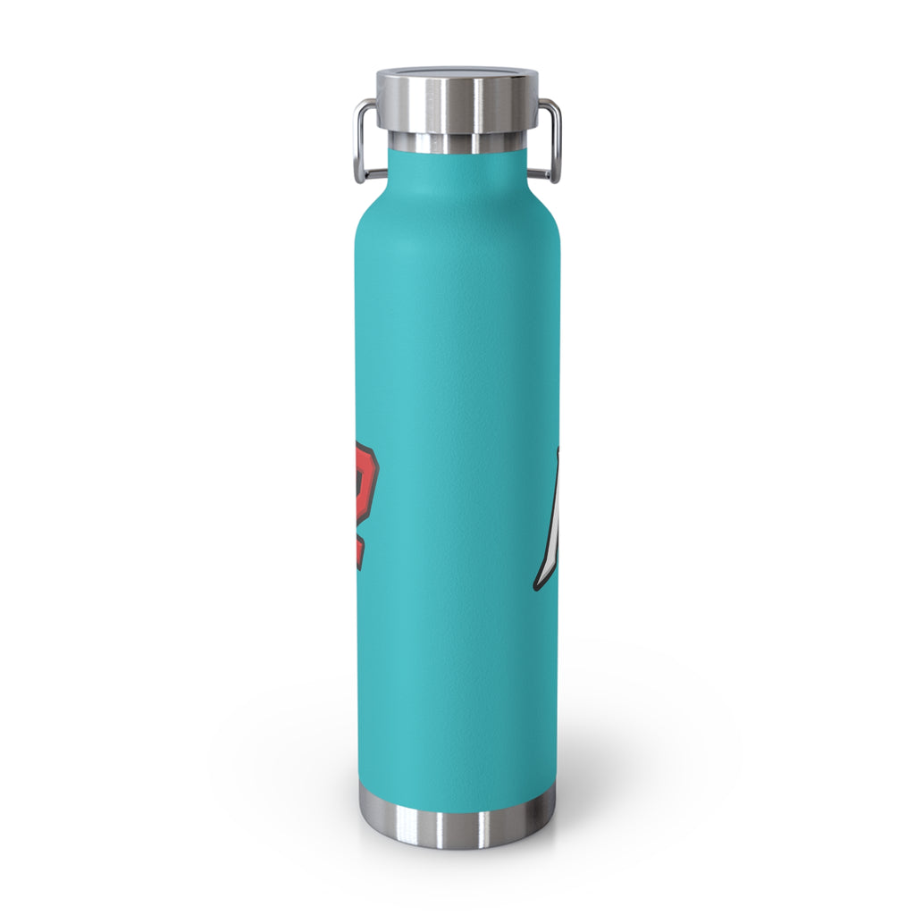 MuckU2 Insulated Water Bottle (white/red outlined logo SKU 100012)