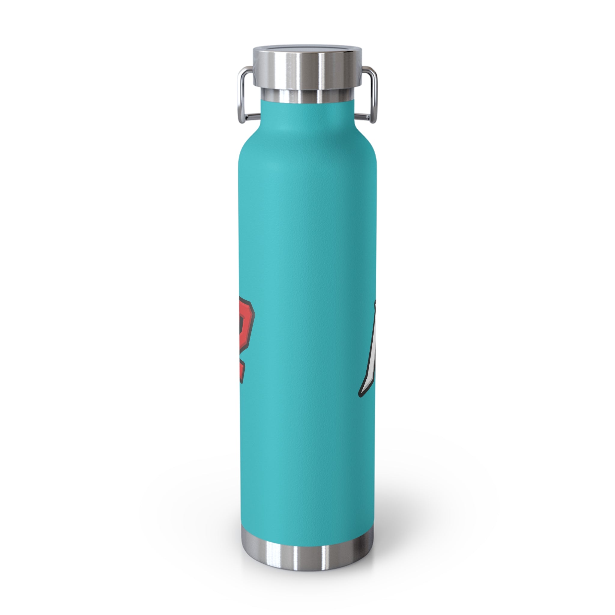 MuckU2 Insulated Water Bottle (white/red outlined logo SKU 100012)