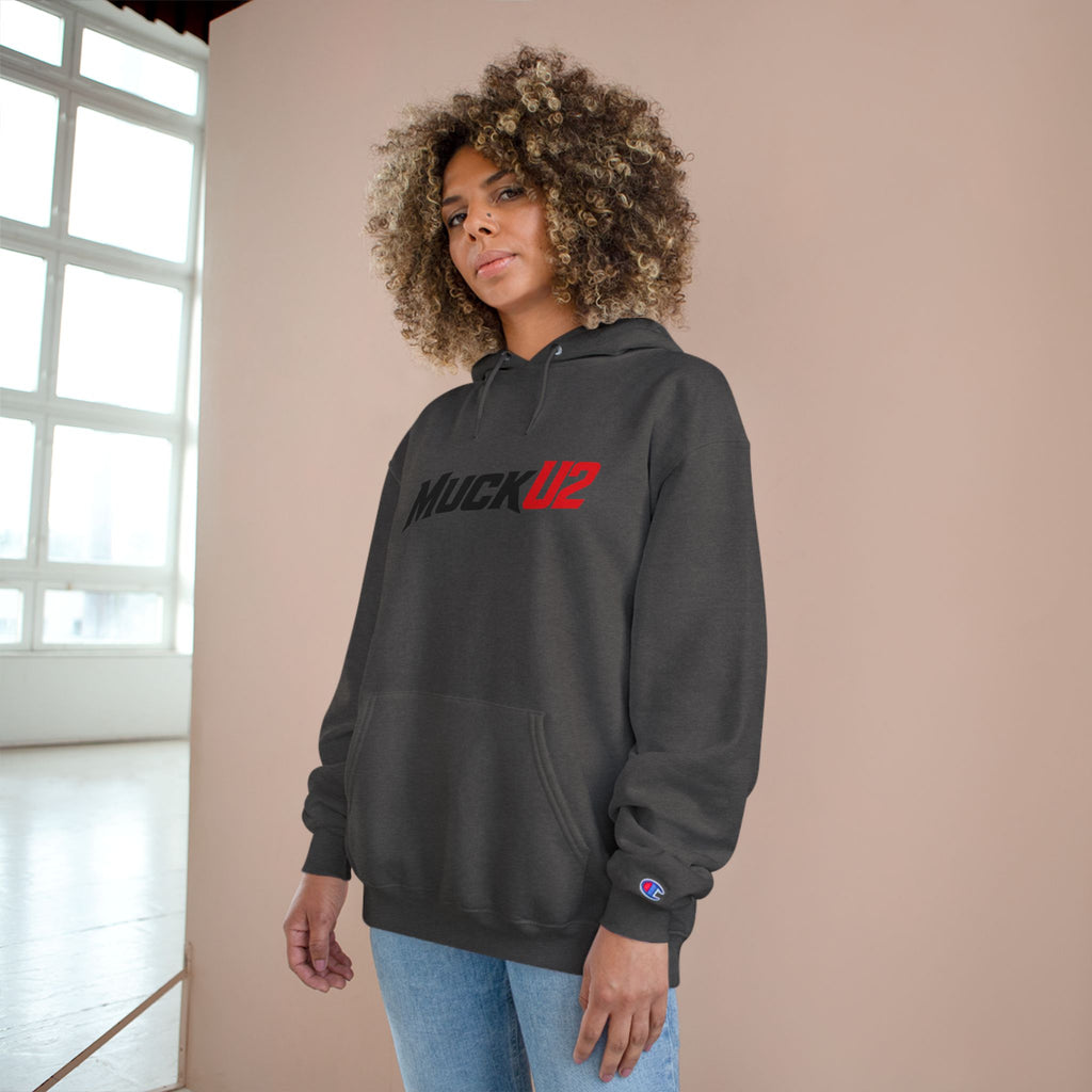 MuckU2 Poker Hoodie (black/red logo/SKU 100053)