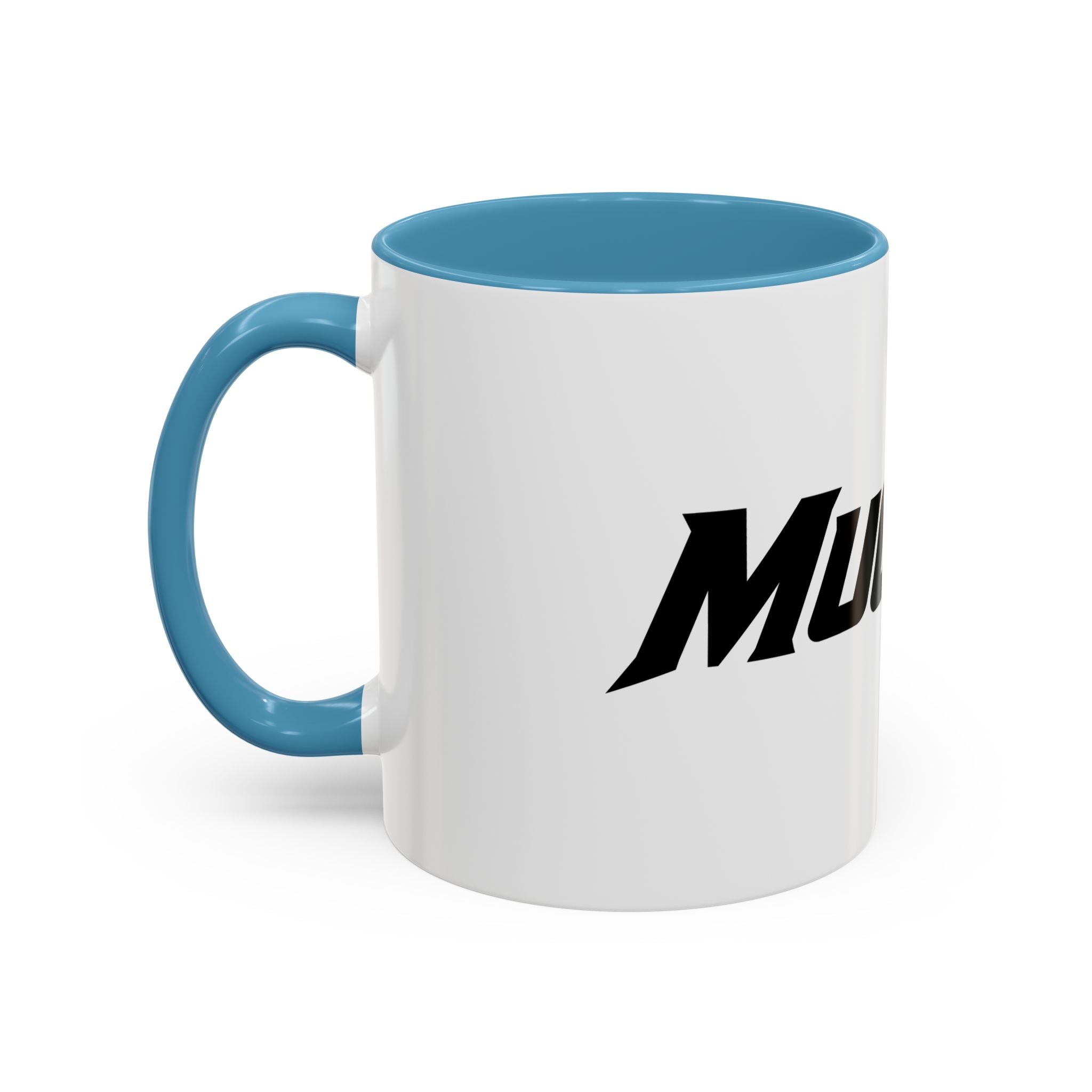 MuckU2 Classic White Mug (black/red logo/SKU 100046)