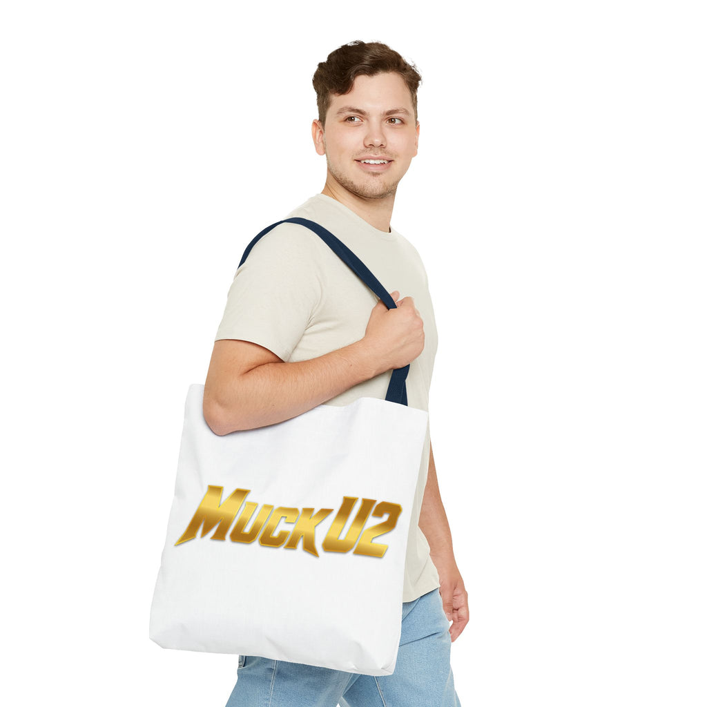 MuckU2 Bubble Canvas Poker Tote Bag (gold logo SKU 100020)