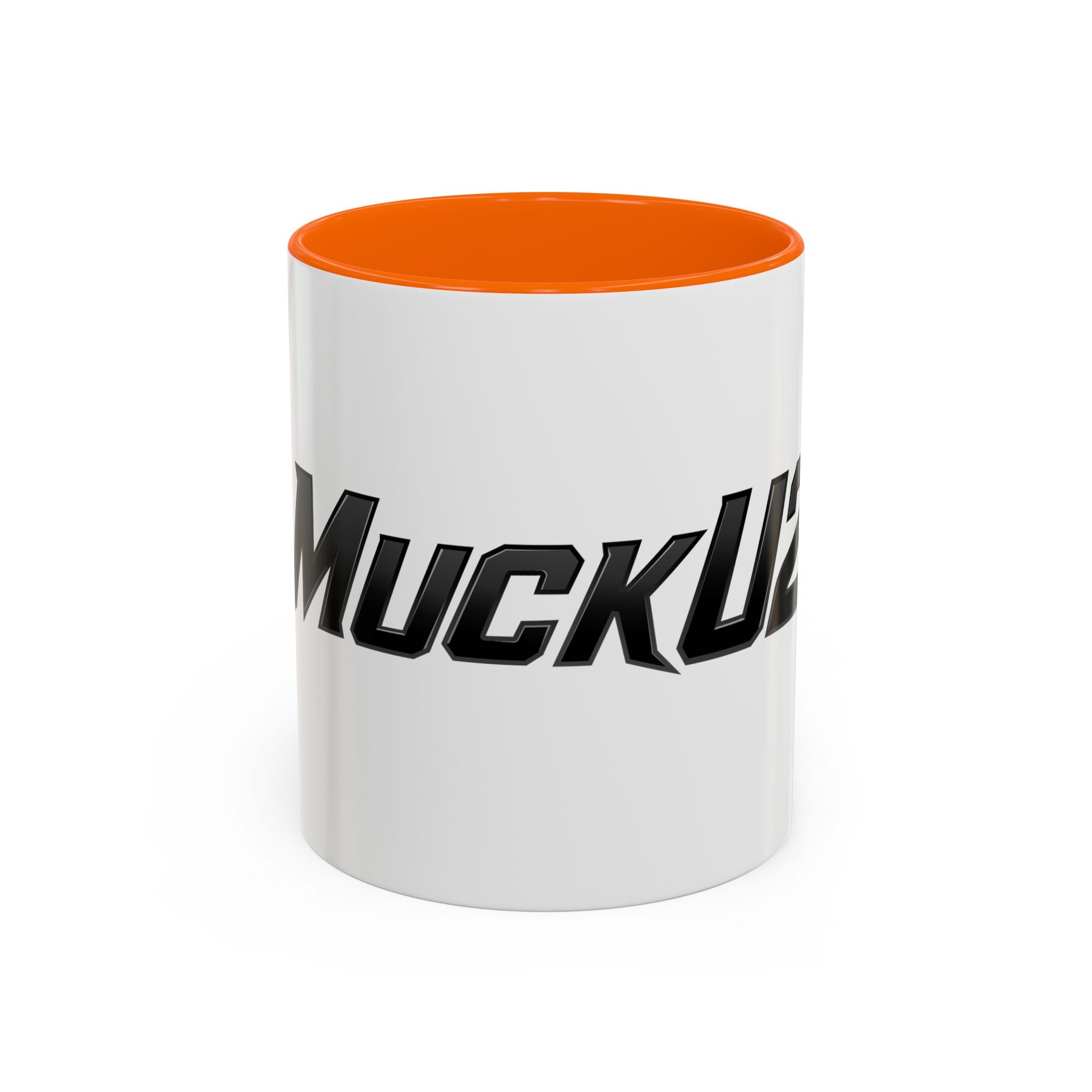 MuckU2 Classic White Mug (black logo/SKU 100045)