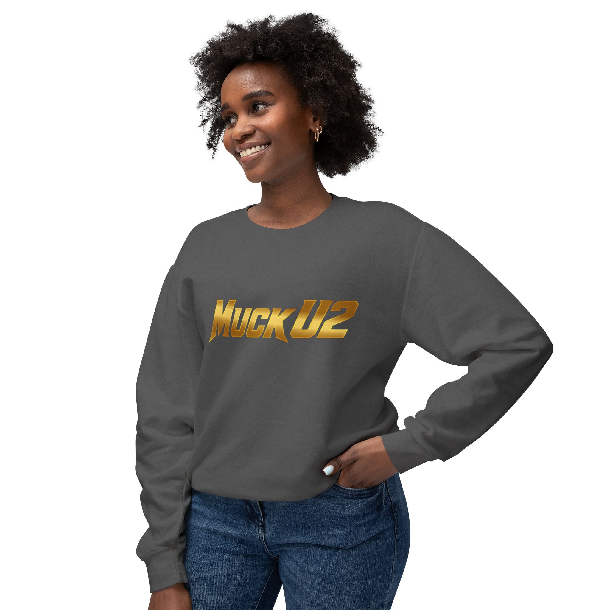 MuckU2 Poker Crewneck Sweatshirt (gold logo/SKU 100062)