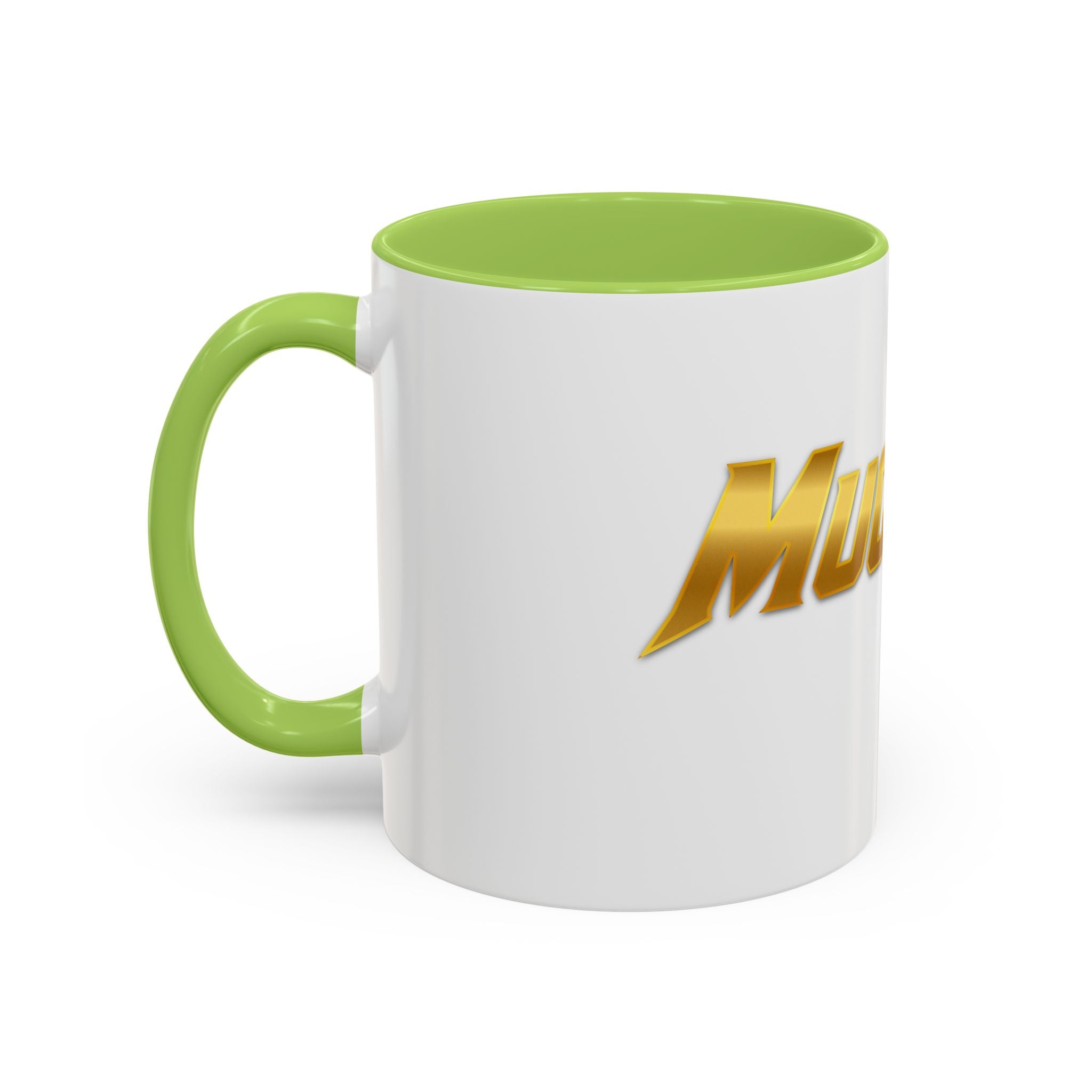MuckU2 Classic White Mug (gold logo/SKU 100042)
