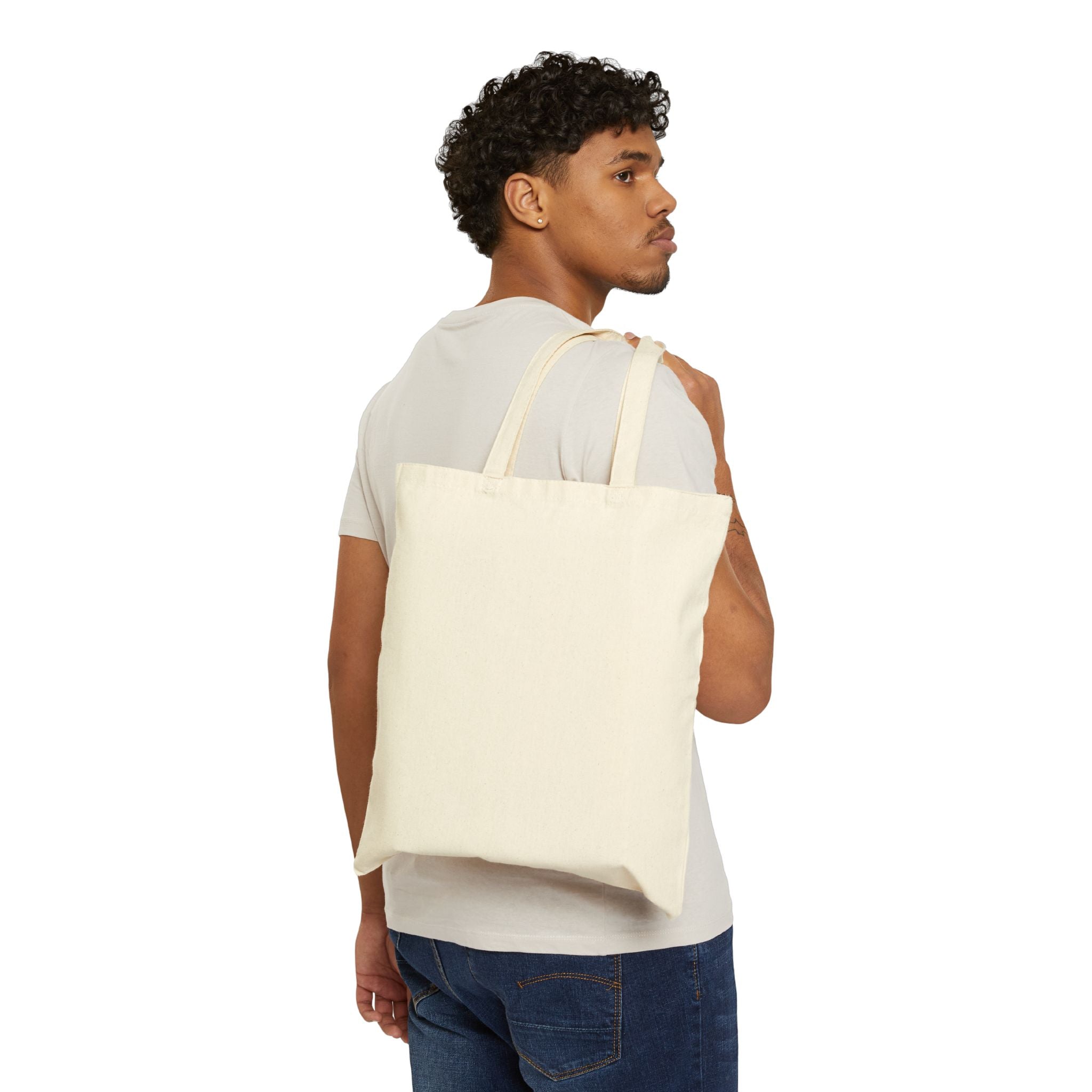Poker Tote Bag - "I Don't Gamble I Just Play Poker" Cotton Canvas Shopper