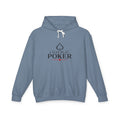 Poker Hoodie — "I Just Play Poker" Minimalist Card Player Sweatshirt