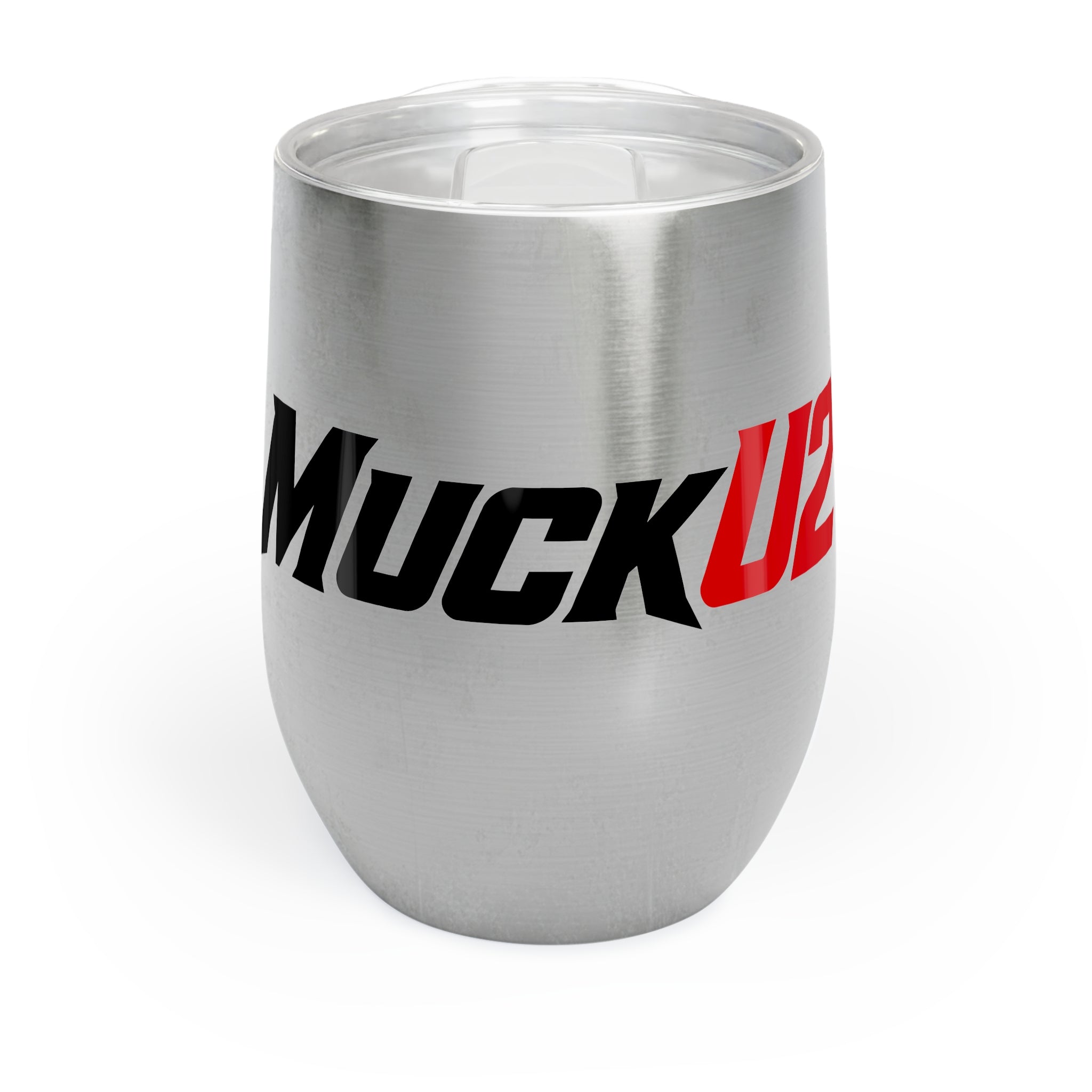 MuckU2 Wine Tumbler (black/red logo/SKU 100016)