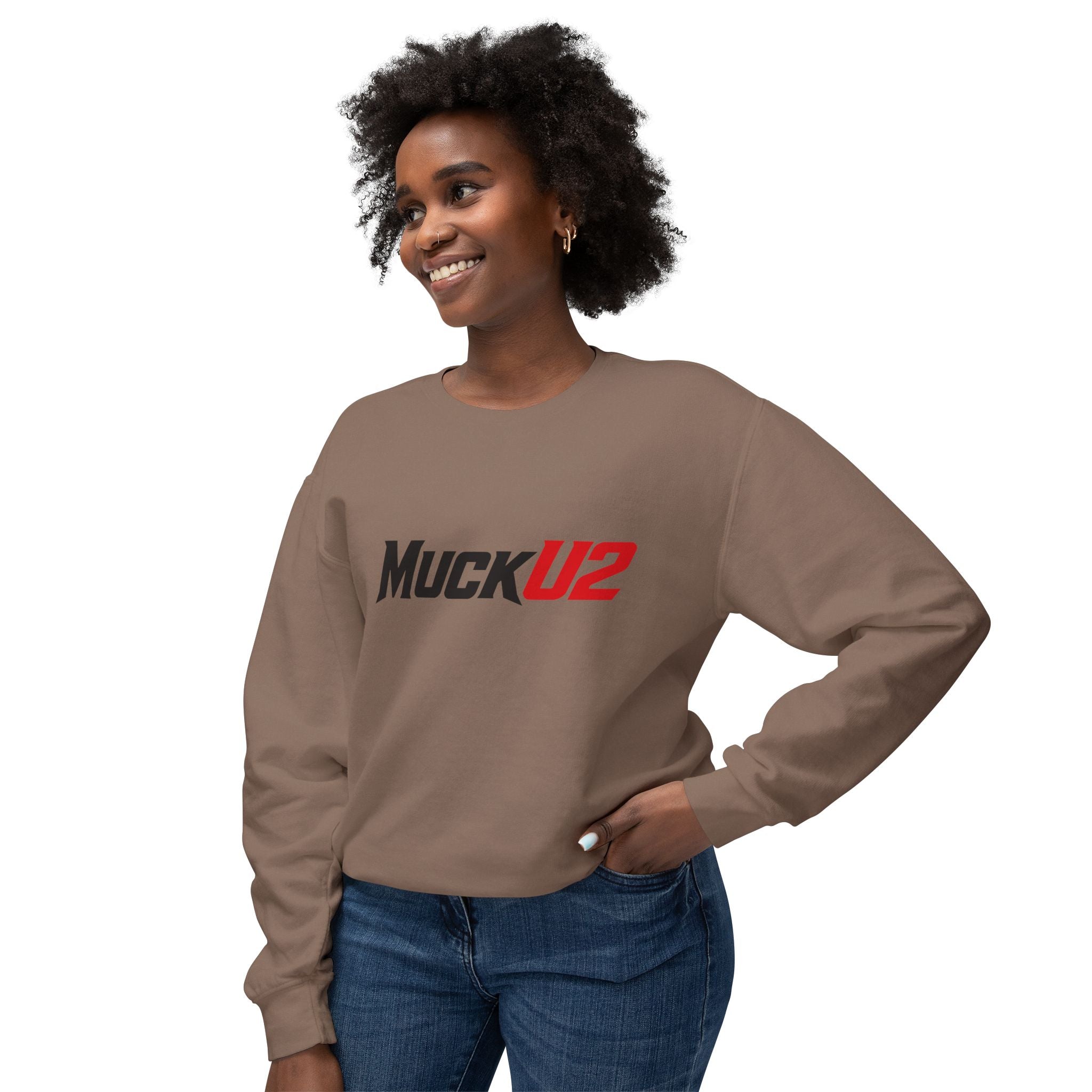 MuckU2 Poker Crewneck Sweatshirt (black/red logo/SKU 100066)