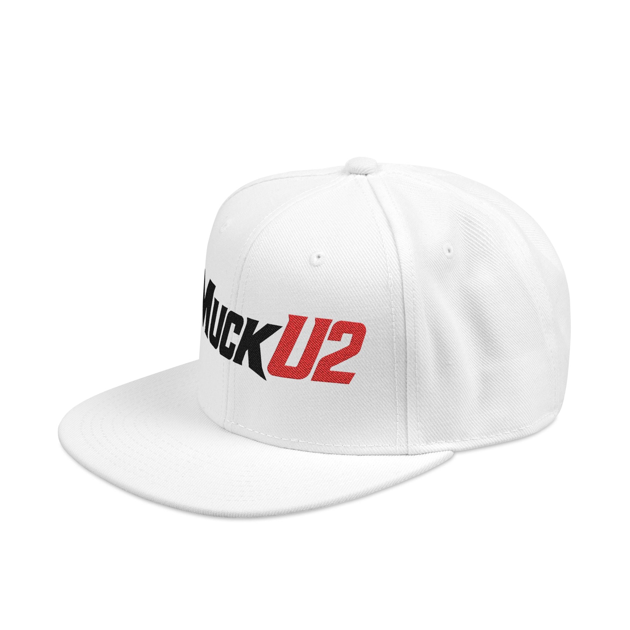 MuckU2 Snapback Poker Cap (black/red logo SKU1001)