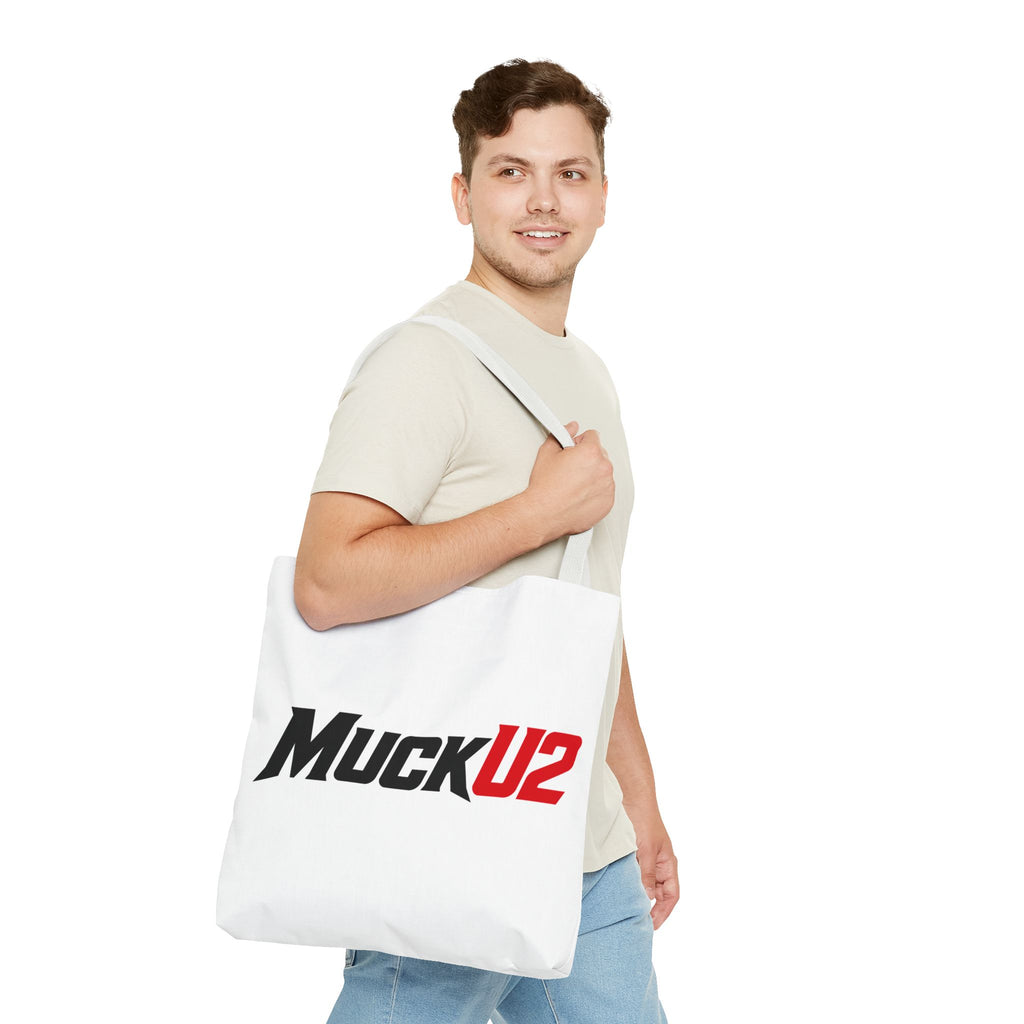 MuckU2 Bubble Canvas Poker Tote Bag (black/red logo SKU 100023)
