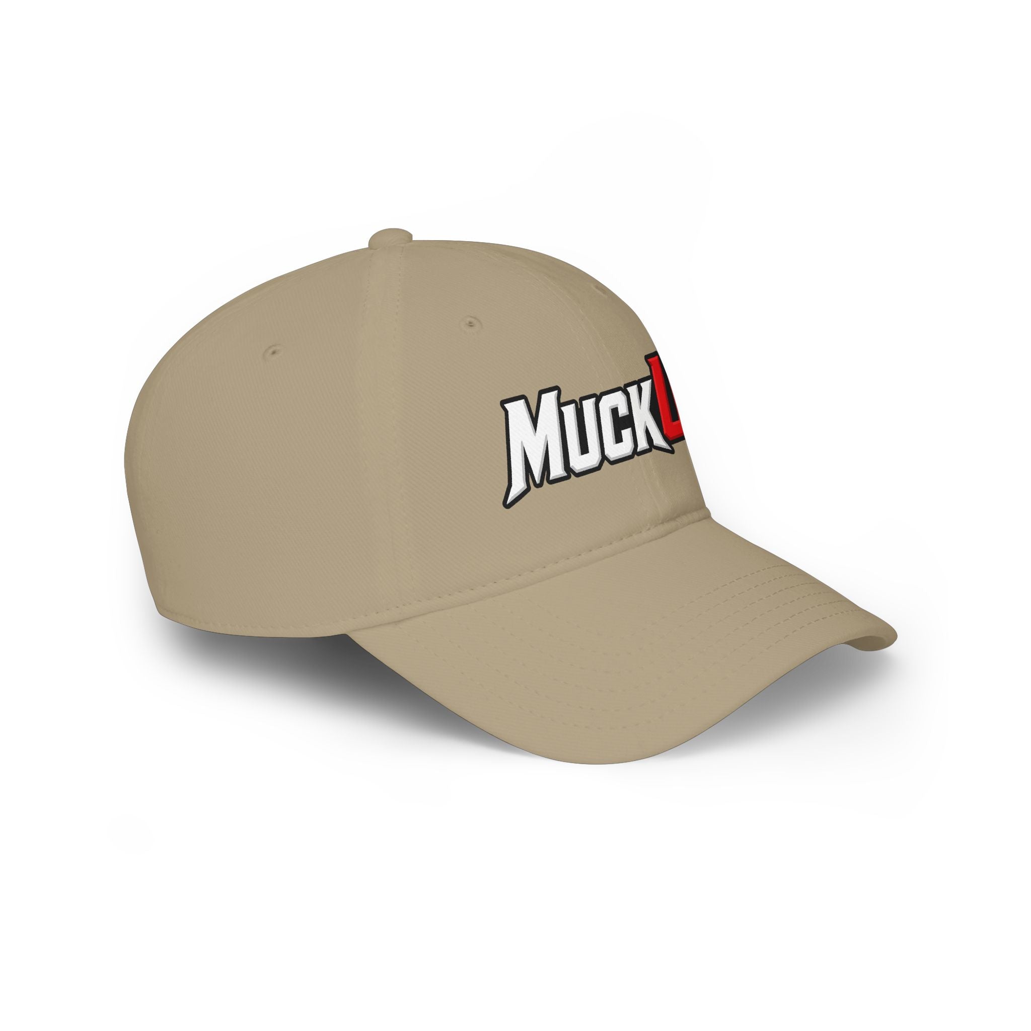MuckU2 Poker Cap (white/red logo/SKU 100075)