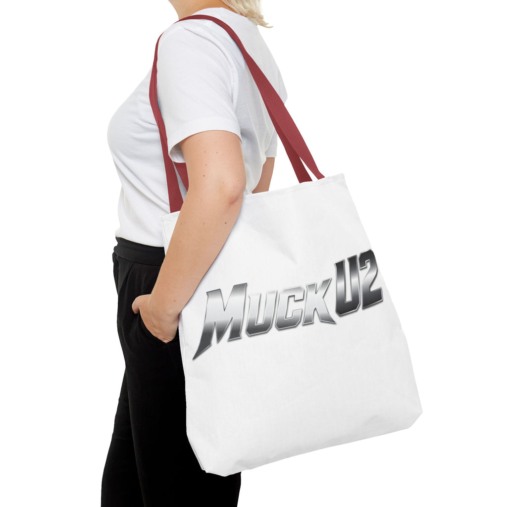 MuckU2 Bubble Canvas Poker Tote Bag (gradient silver logo SKU 100022)
