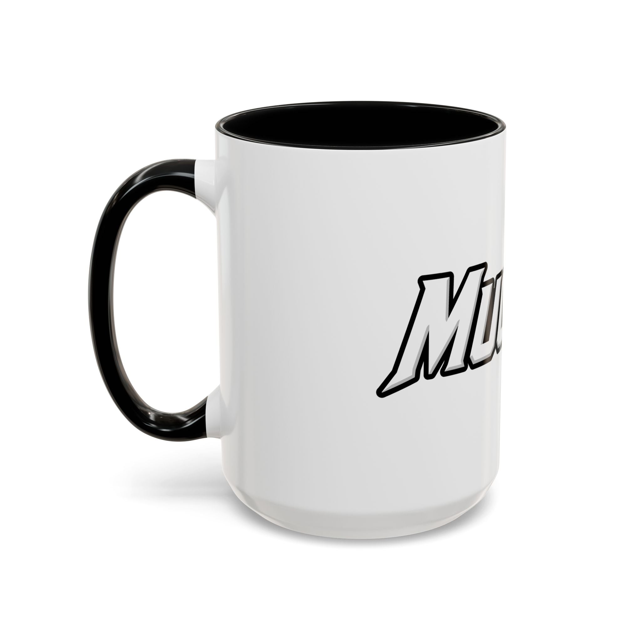 MuckU2 Classic White Mug (white/red logo/SKU 100047)