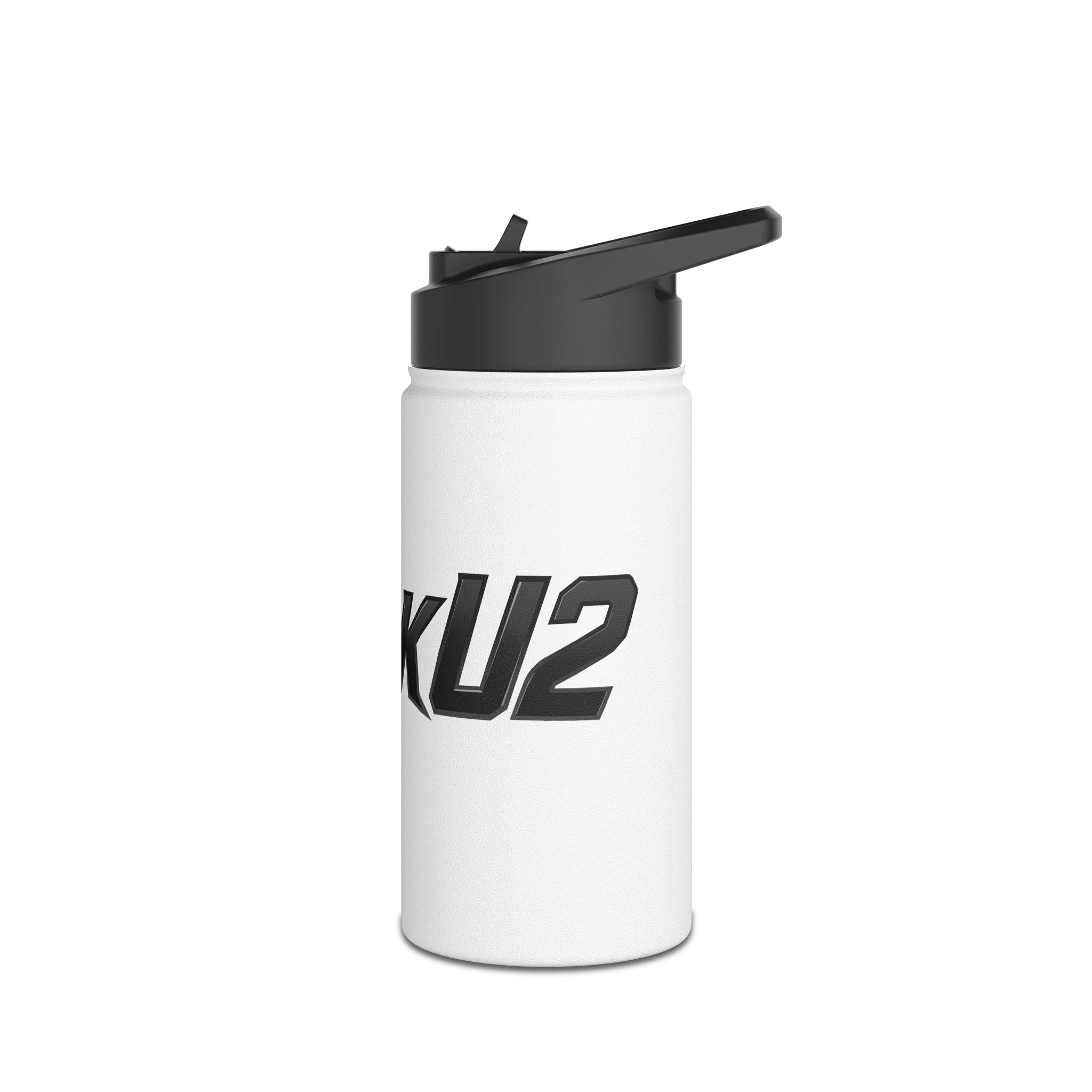 MuckU2 Stainless Steel Poker Water Bottle (black logo/SKU 100027)