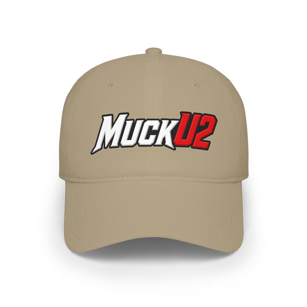 MuckU2 Poker Cap (white/red logo/SKU 100075)